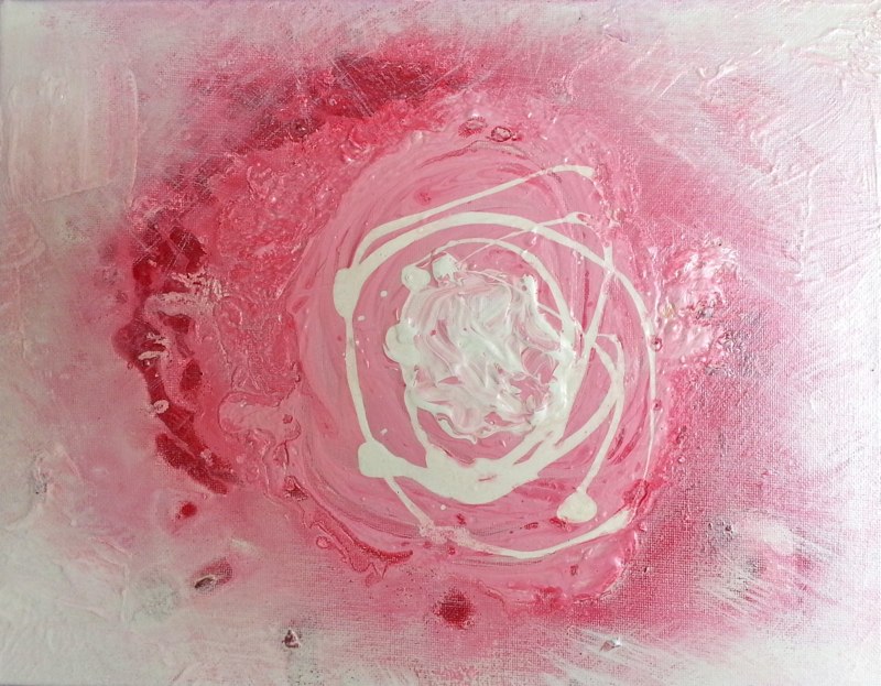  The Rose Box (back), 2013 13 x 15 x 4.5 inches Wooden box with glass, acrylic paint on canvas 