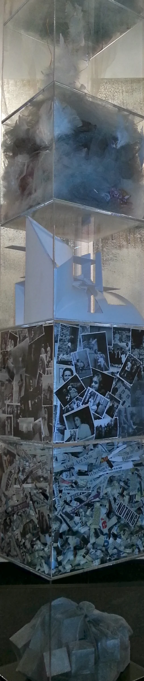 The Structure Of Memory, Installation 2009-2014 84 x 12 x12 inches