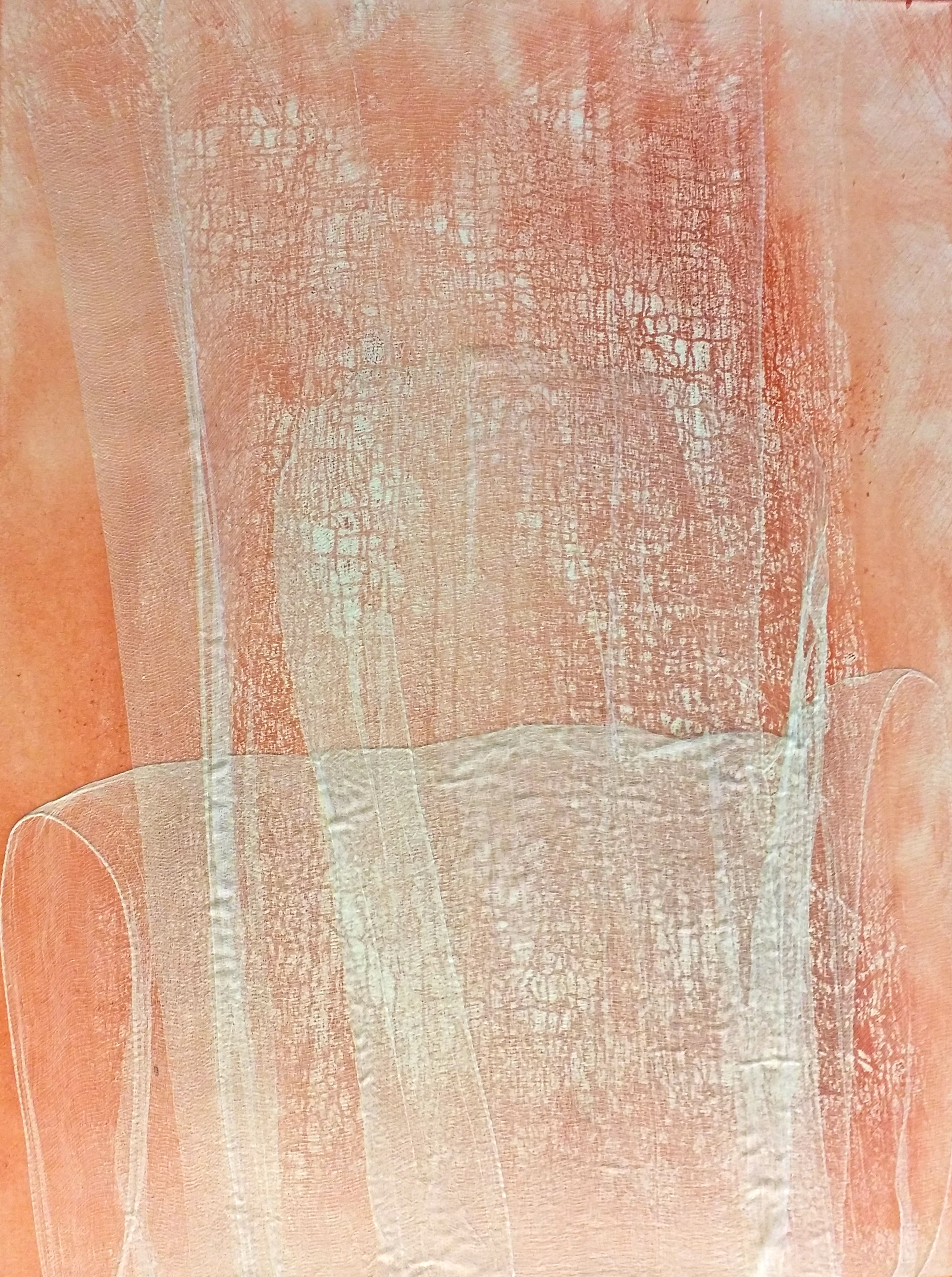  Weightlessness 12, 2015 60 x 36 inches Acrylic, gauze, glue, mixed media on canvas 