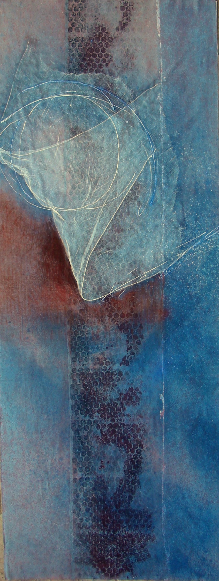  Quantum Paradox 3, 2011 120 x 48 inches Acrylic, gauze, glue, on cotton panel 