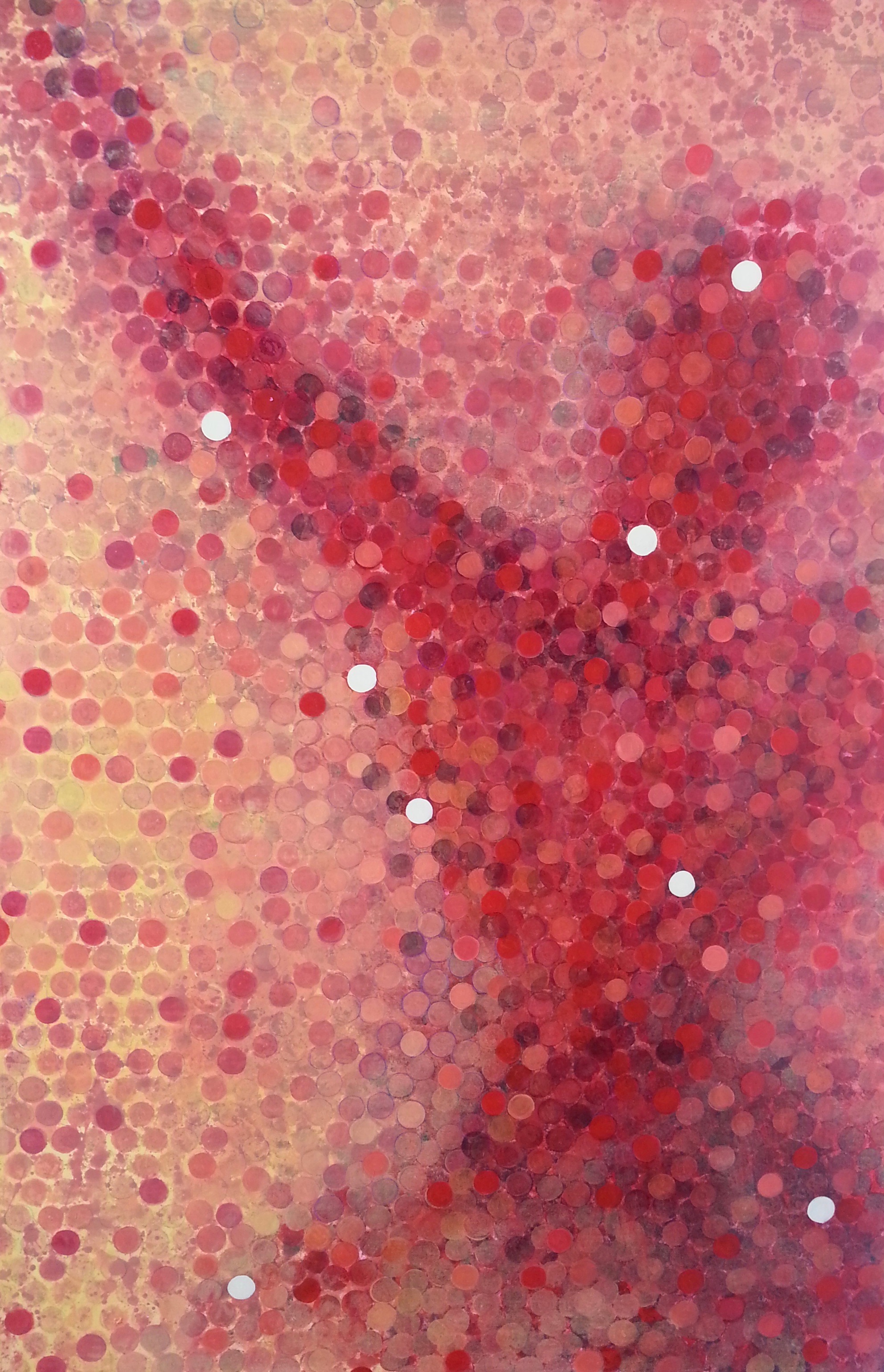  Movement in Red, 2012 60 x 40 inches Acrylic on canvas 