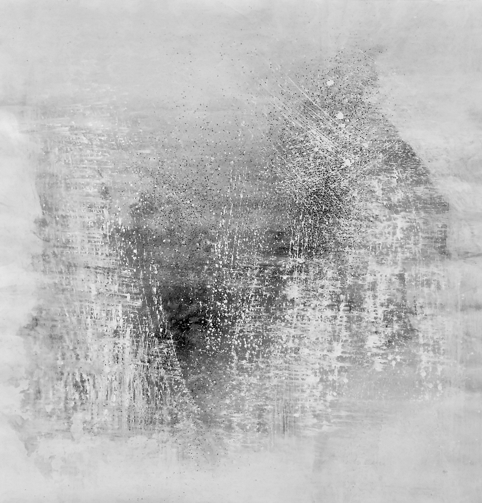 Planimetric View, 2018 65 x 61 inches Acrylic on unstretched canvas