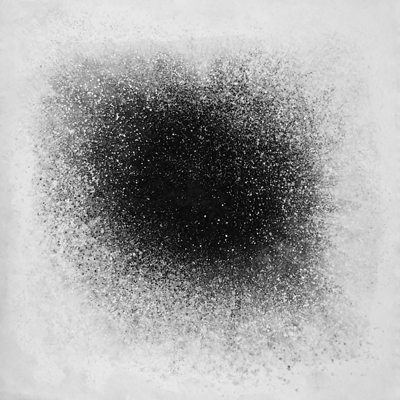 Particles, 2018 58 x 59 inches Acrylic on unstretched canvas