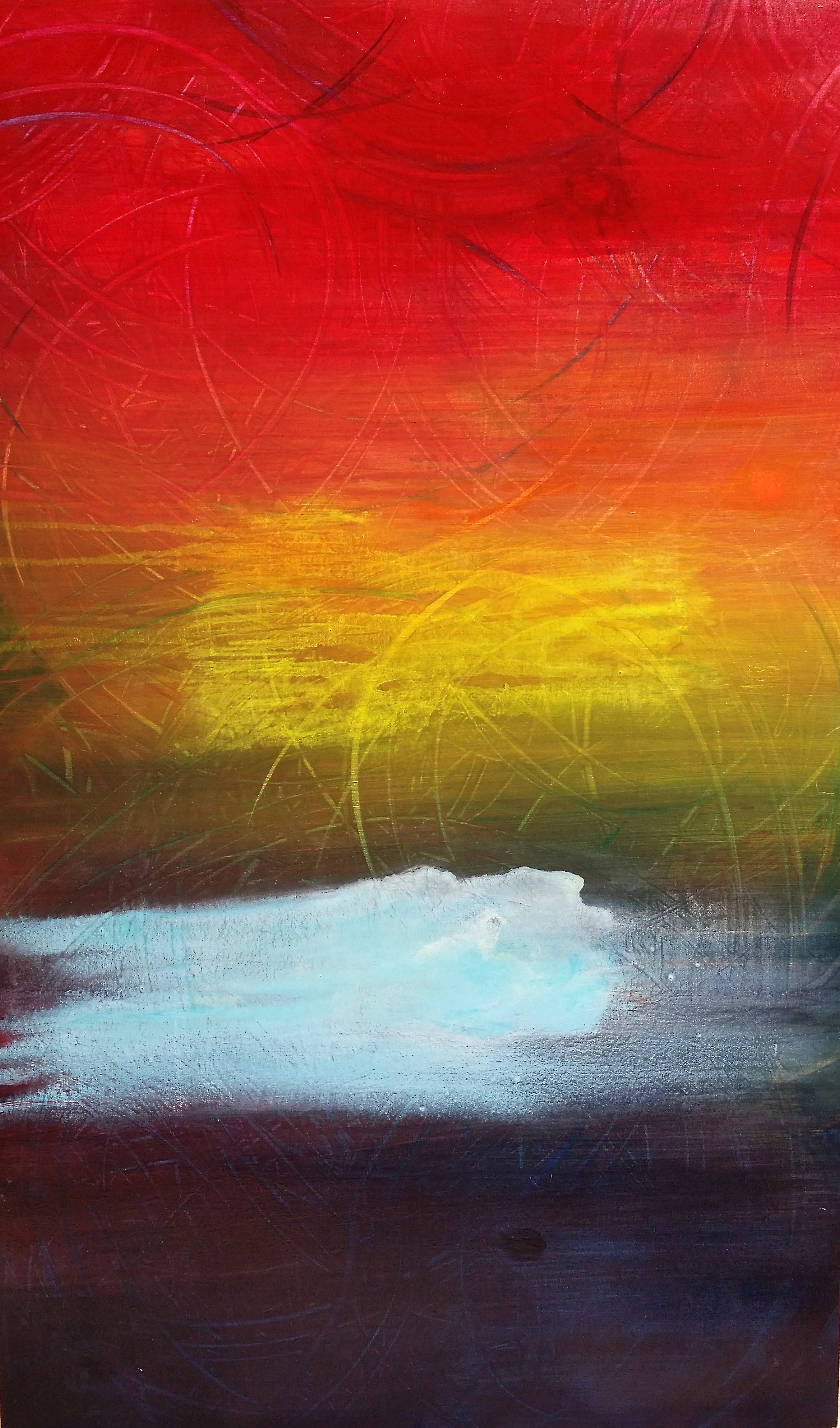 Chromatic Abstract, 2019 60 x 36 inches Acrylic on canvas