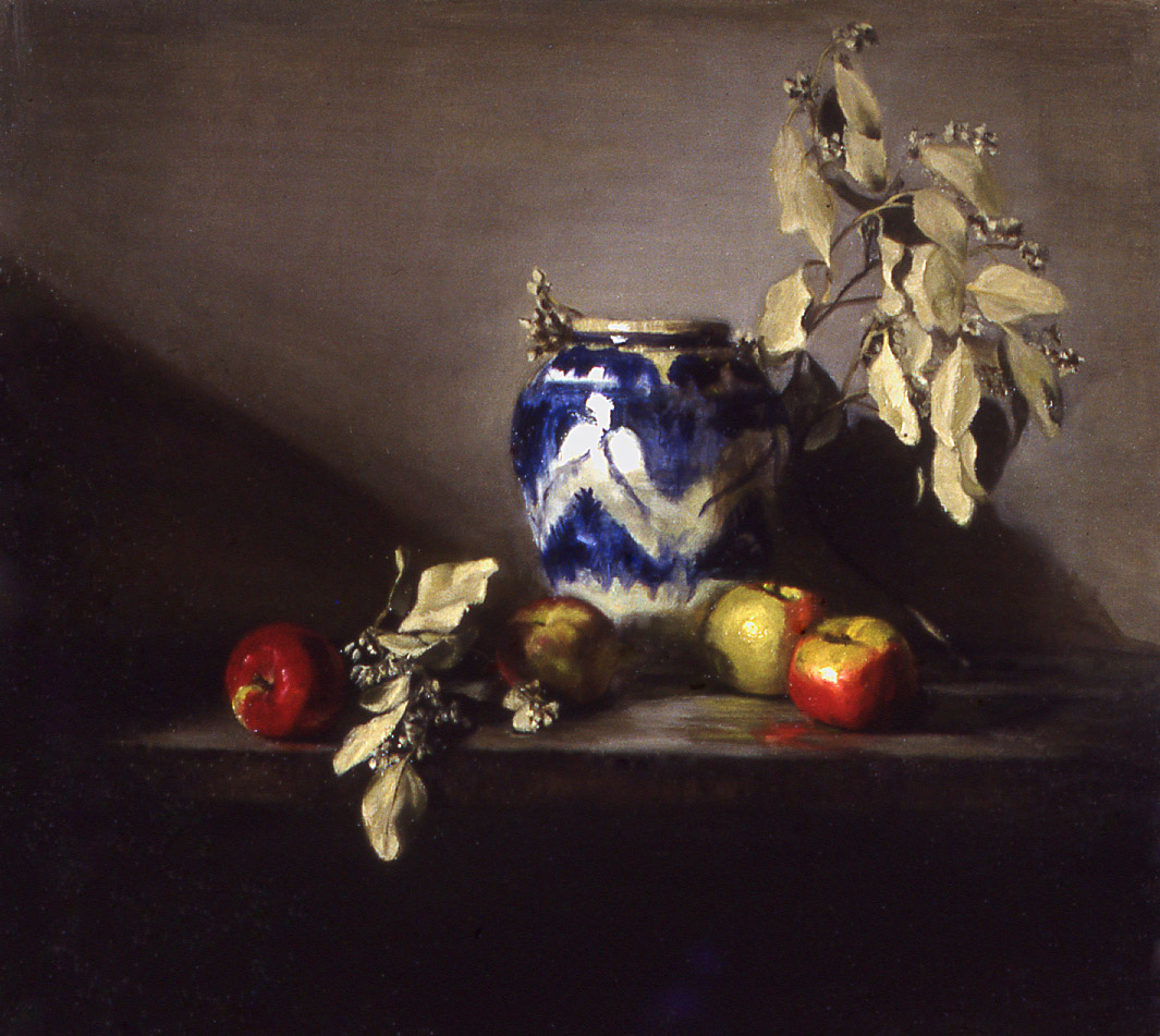 leaves: oil on linen 18" x 20" (sold)