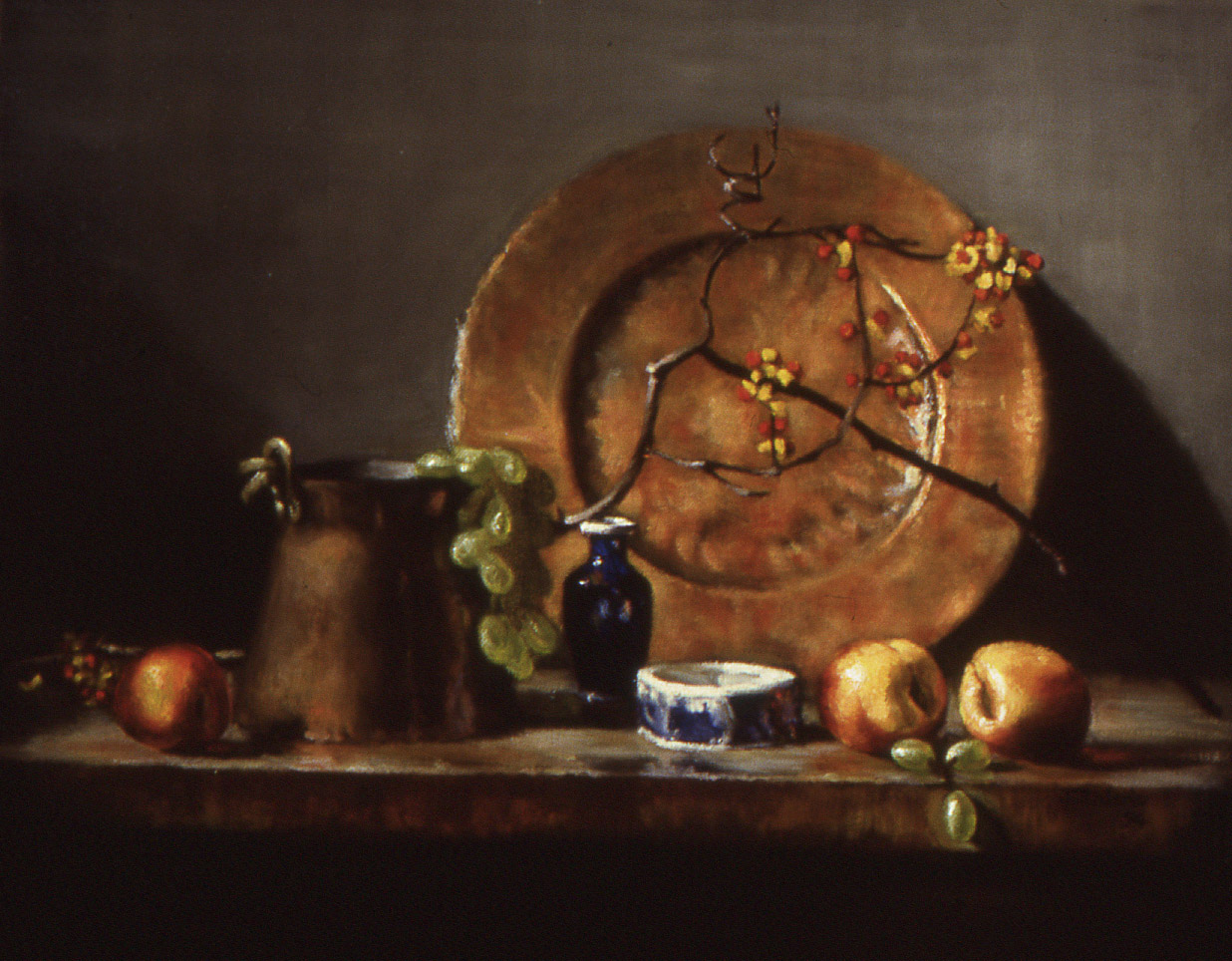 Bittersweet and Copper: oil on linen 20" x 22" (sold)