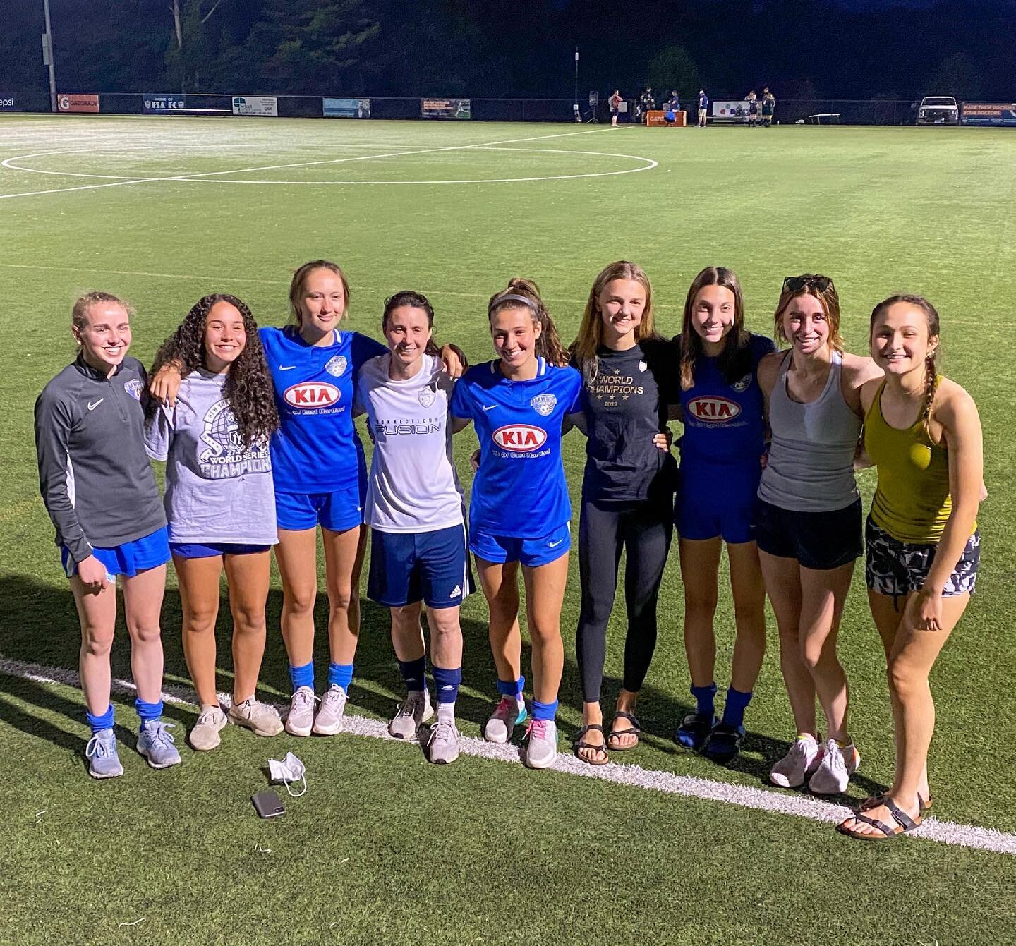 Good 5-0 win last night made even better by seeing these fan club members 🥰🥰 (yes that is the famous @mk.sullivan who got hit in the face with one of my shots)