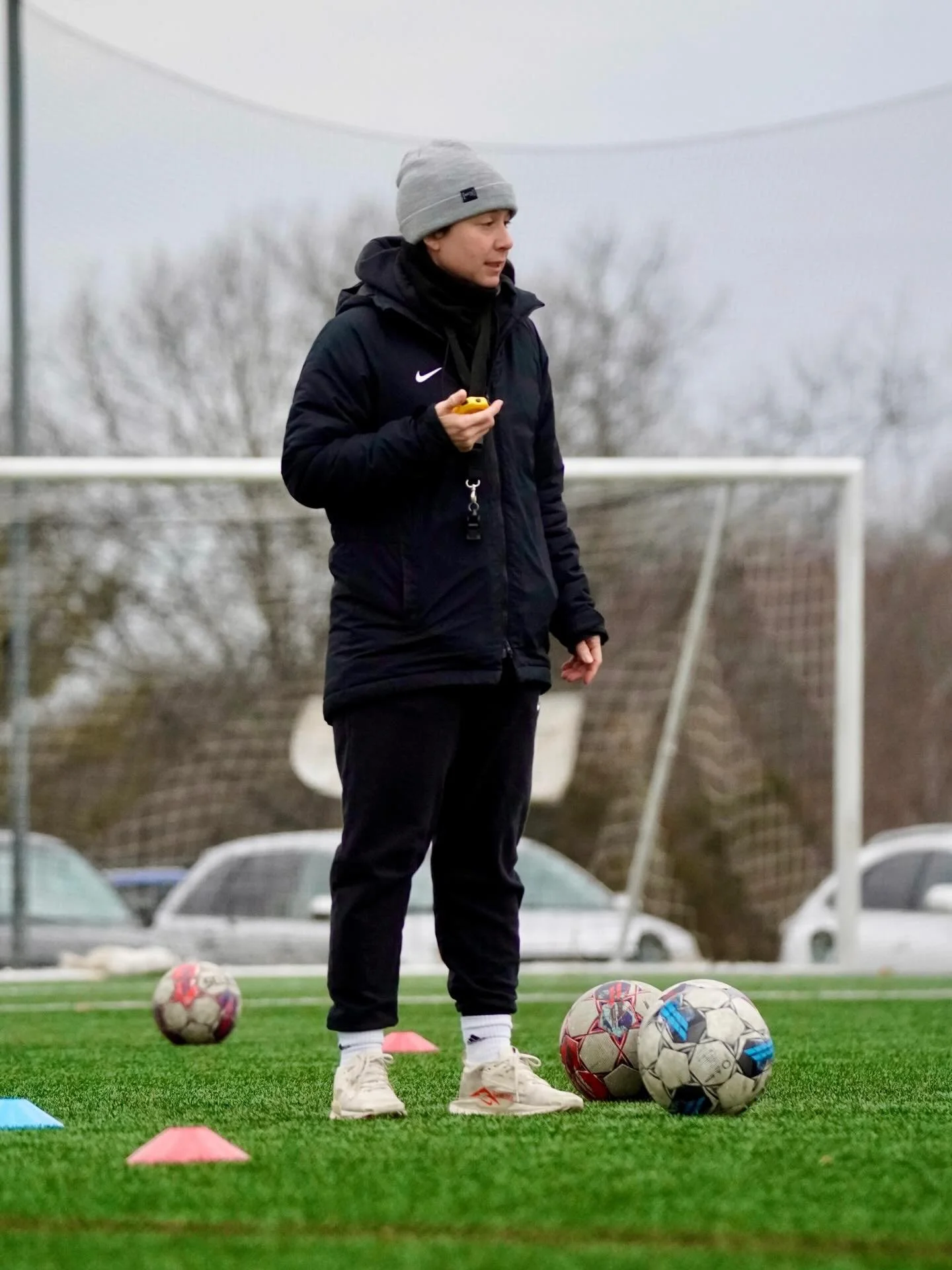 Coldching; verb- training or instructing a team or player in a state, in a town, at a field, during a block of time that is always cold and windy and rainy #ccrlove #characterbuilding #imfine #almostspring #illdressthesame