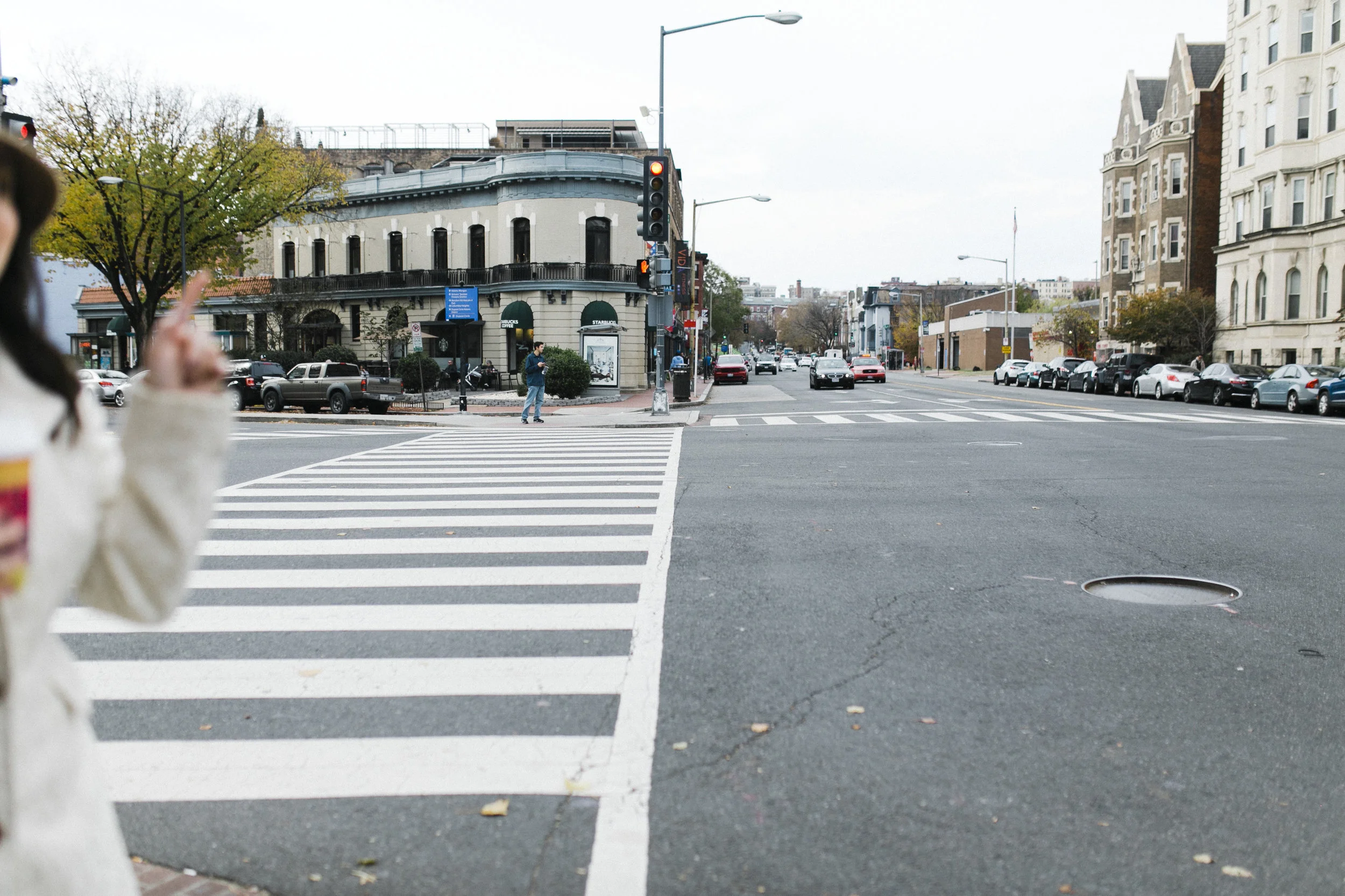  Along our walk,&nbsp;Joslyn pointed out the Starbucks that Ivanka Trump frequents. 