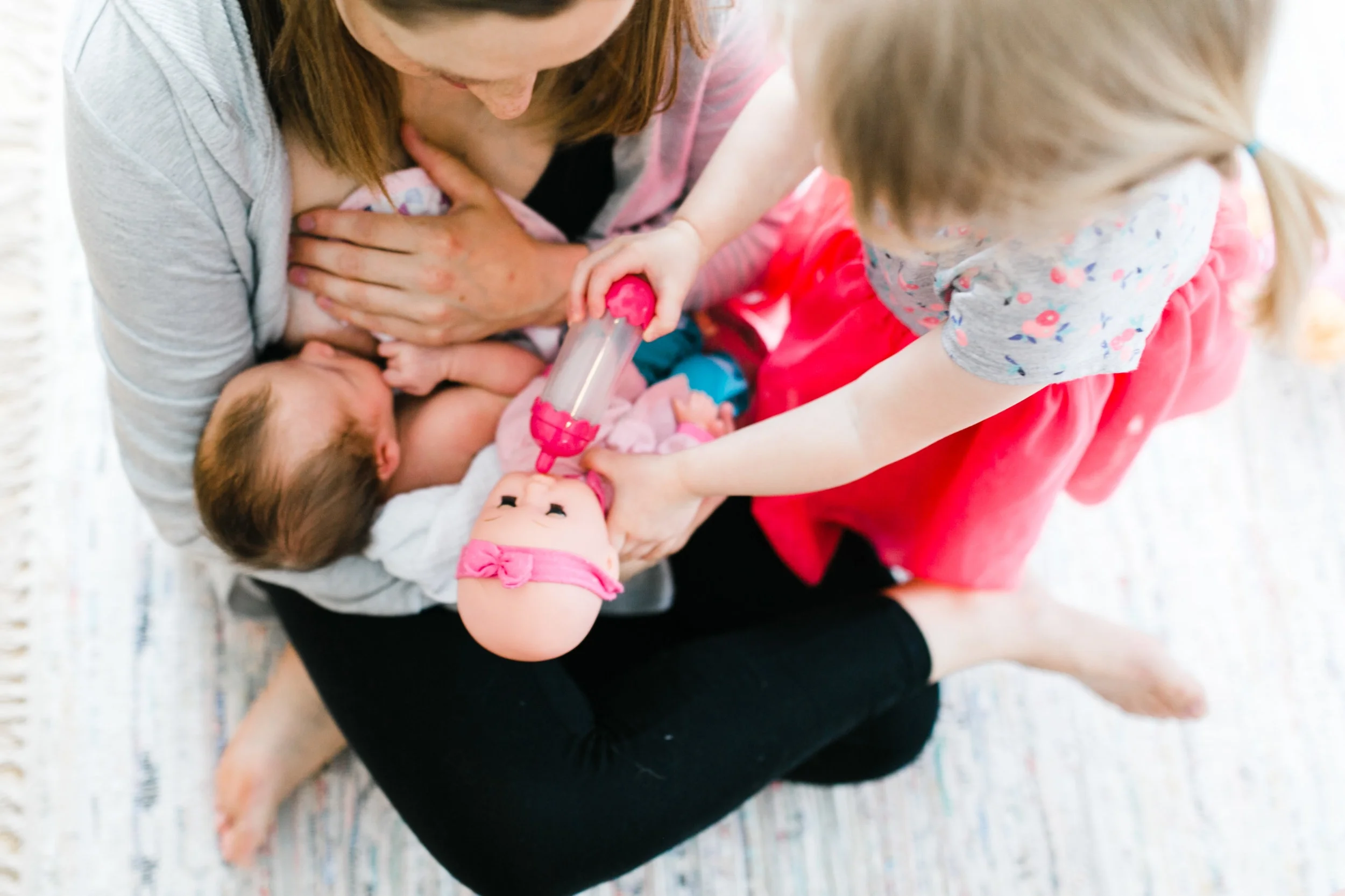  Netty wanted to feed her baby while Mom fed Charlotte :) 