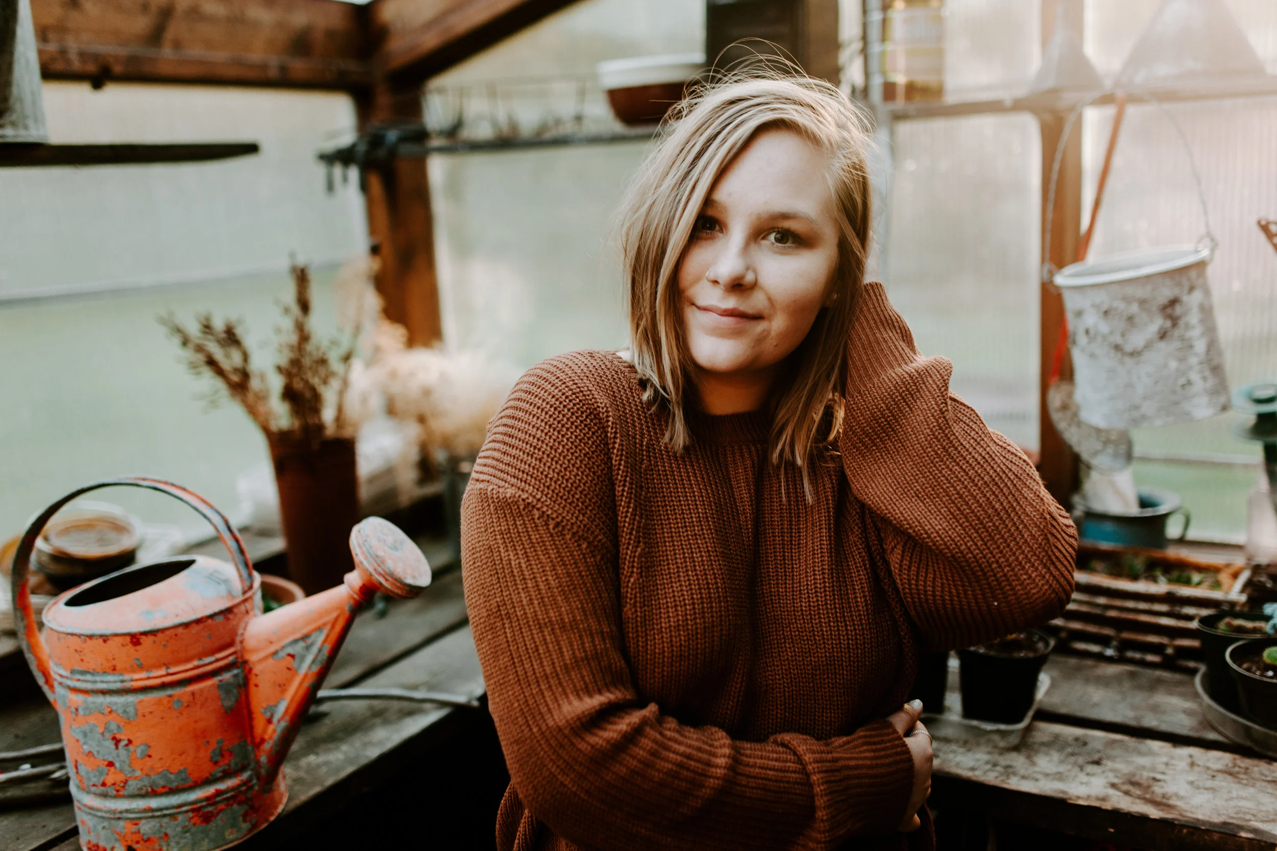 Autumn | Cozy Huron Peninsula Senior Portraits