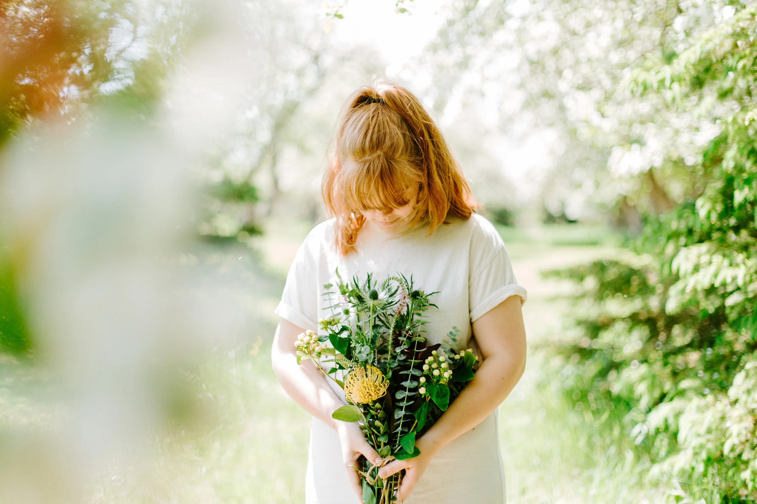 Miriam in the Apple Orchard