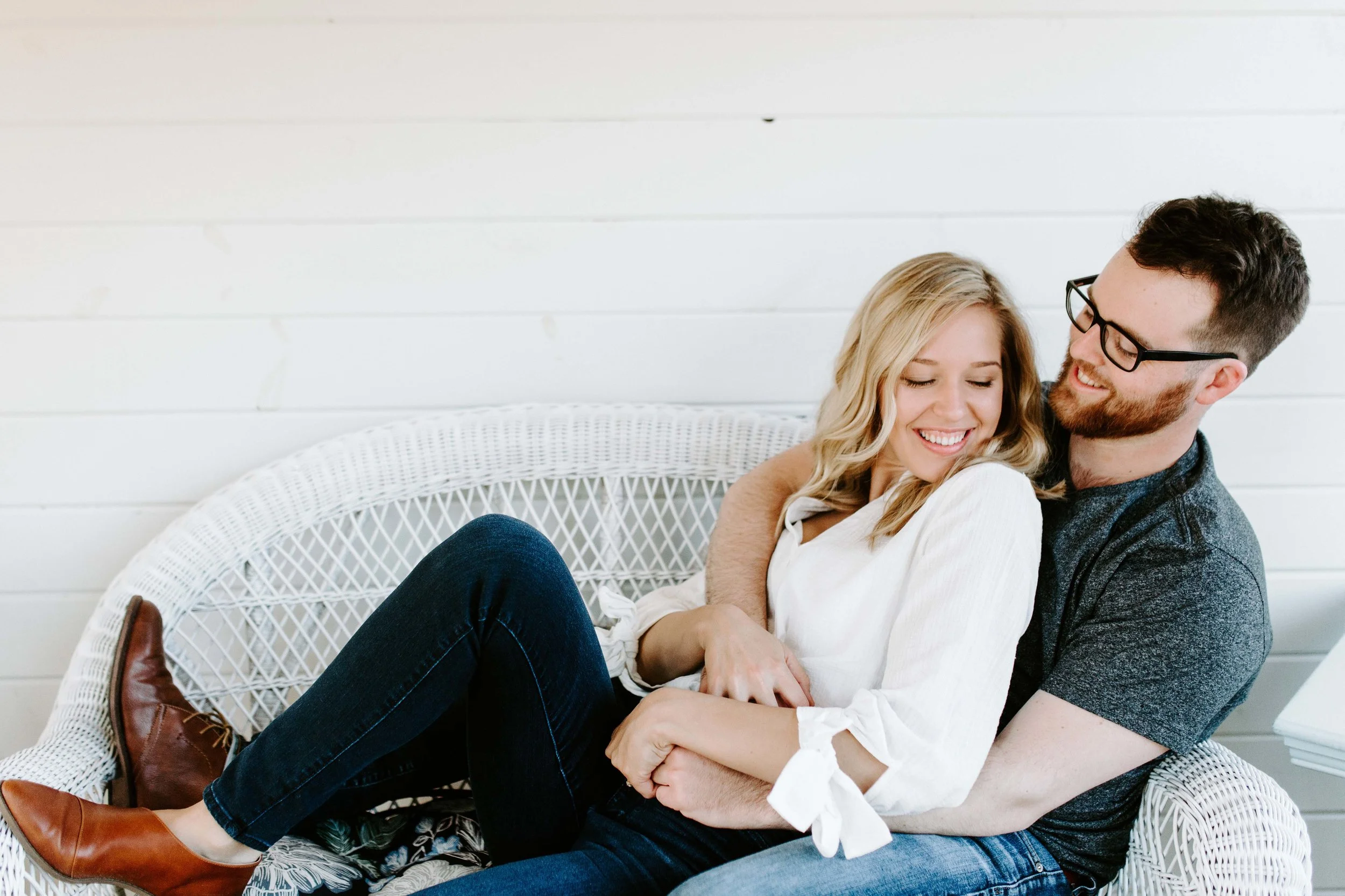 Casey + Kim | In-home Calumet Engagement Session