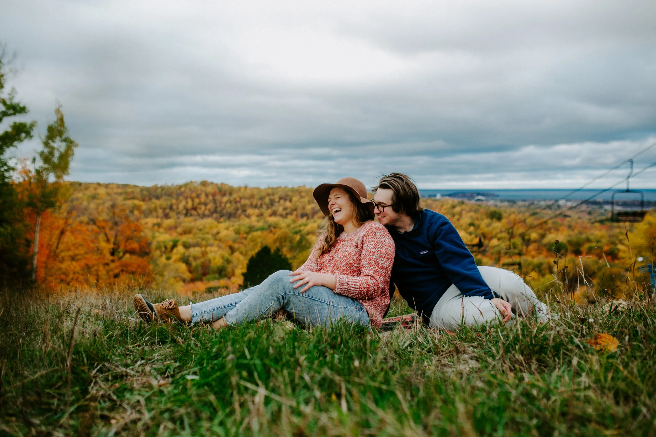 Kyle + Katlyn | Marquette Mountain Engagement