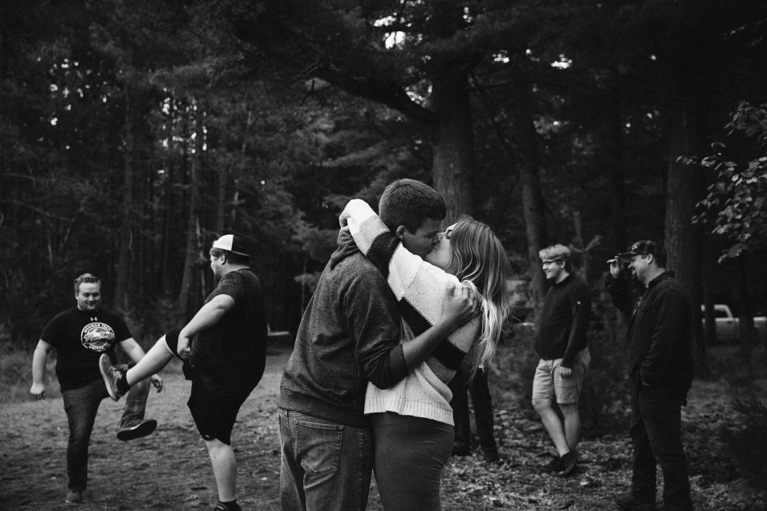  Just casually kissing in the middle of hacky sack… hahaha! 