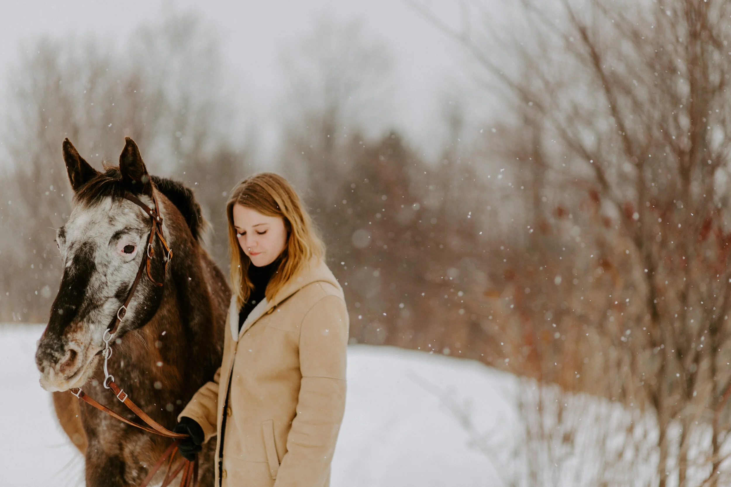 Jessica + Diams | Winter Horse Lifestyle Session
