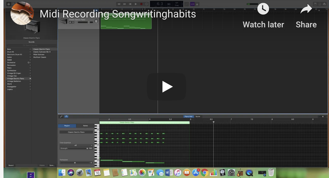 Songwriting Habits - Using Midi