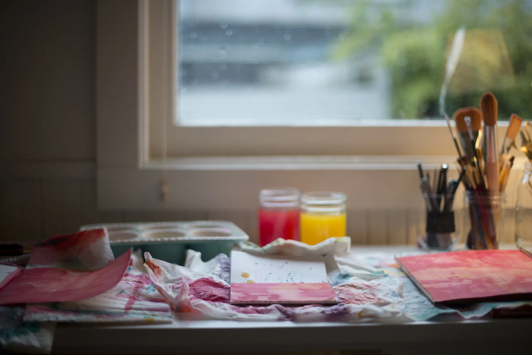 rain & watercolor change