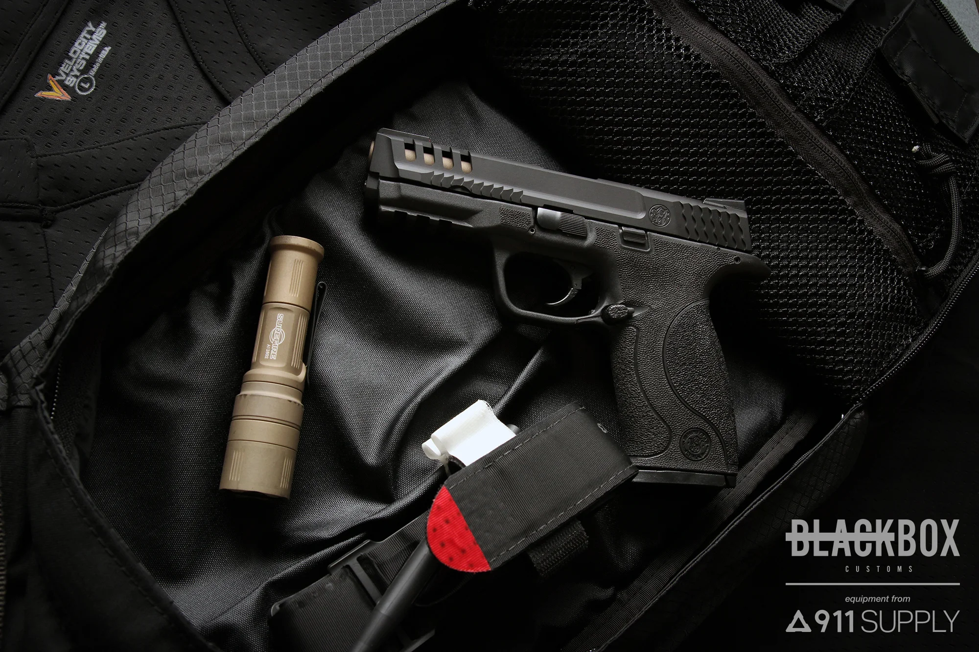 (068) Smith & Wesson M&P9 - Graphite Black with Burnt Bronze Barrel