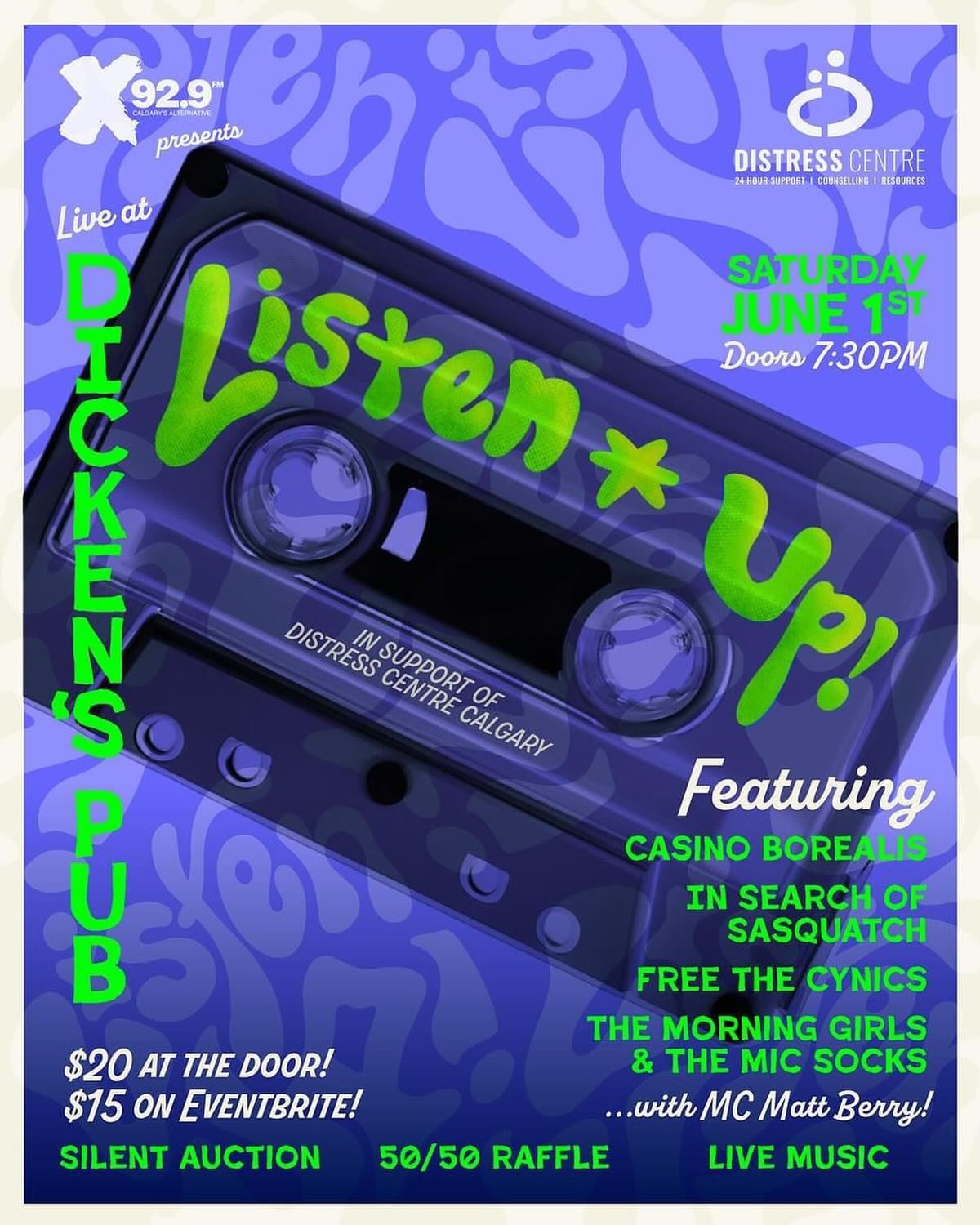 📢 this year marks the 10th anniversary of Listen Up Calgary! Sponsored again by the folks at @x929calgary to raise funds for @distresscentreyyc

Visit @listenupcalgary for full details and tickets!!

Poster design is always fun but I especially love