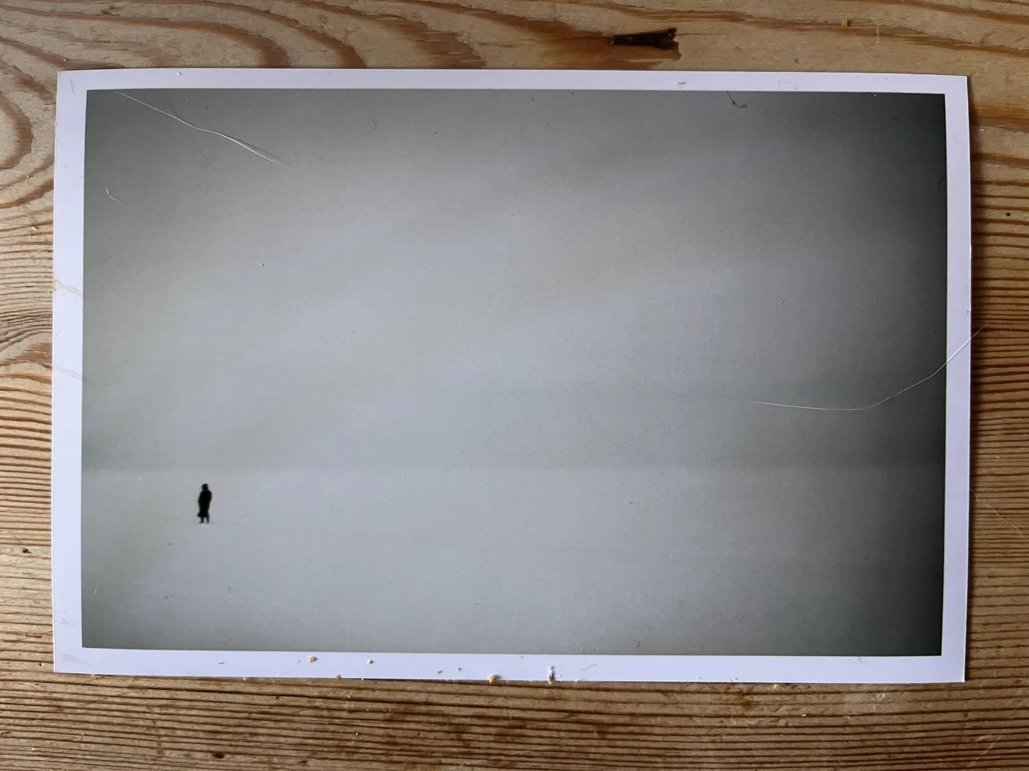 UNKNOWN PERSON ON THE ICE, BAY OF RIGA, LATVIA 2005