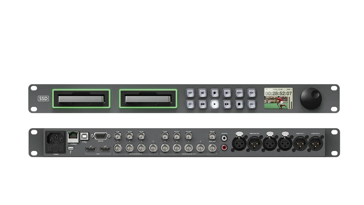Blackmagic Hyperdeck Studio SSD storage for Live Video
