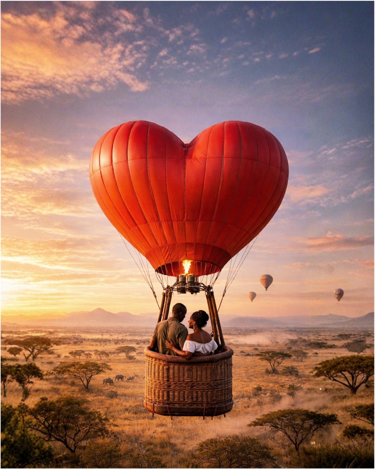 Happy Valentine&rsquo;s Day, from the skies of the Serengeti ❤️

#ValentinesDay #RomanticEscape #BalloonSafari #Serengeti #Tanzania #LuxuryTravel