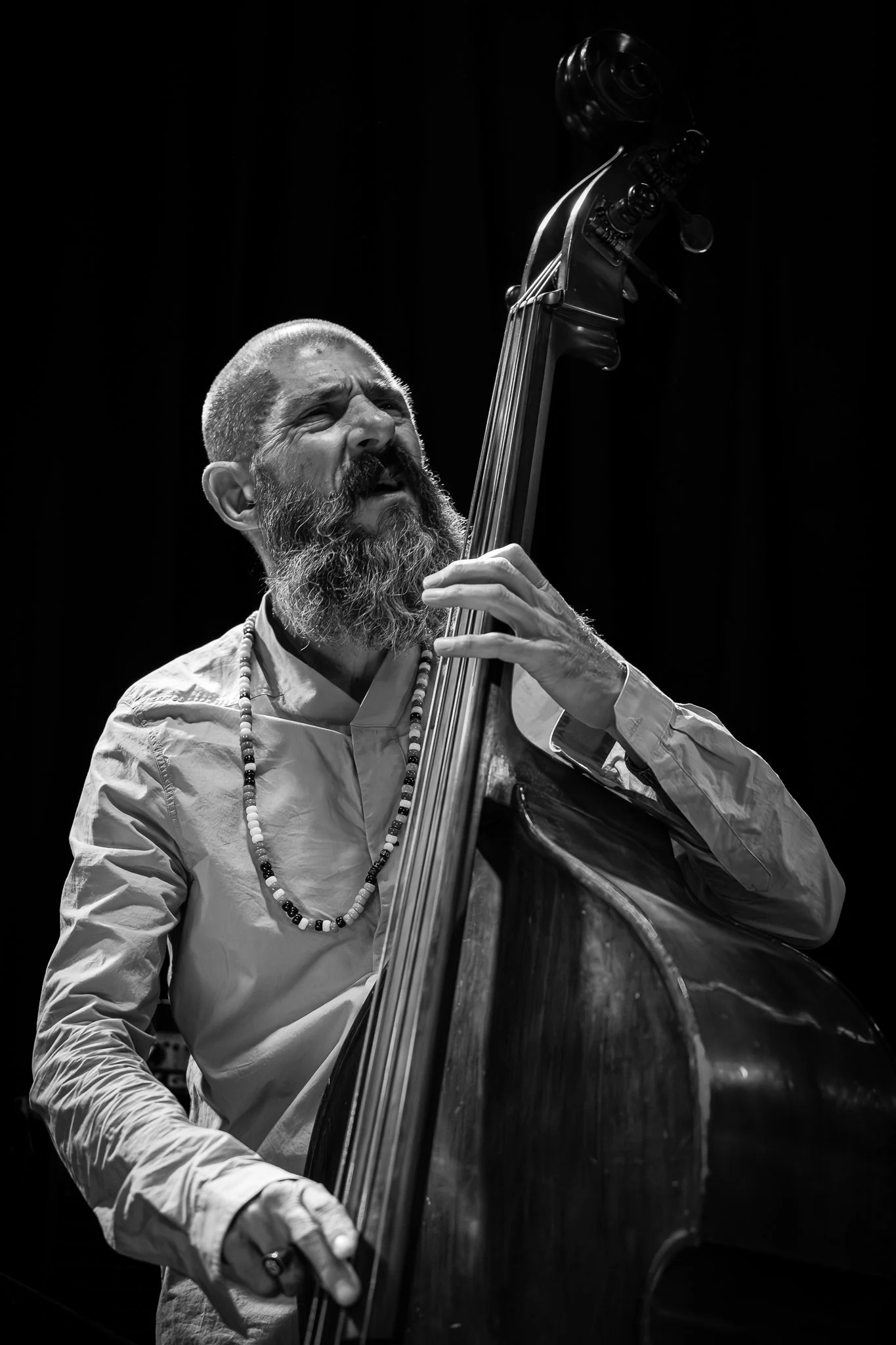 Irenaeos Koulouras, bass, at Half Note Jazz Club (30 October 2024)