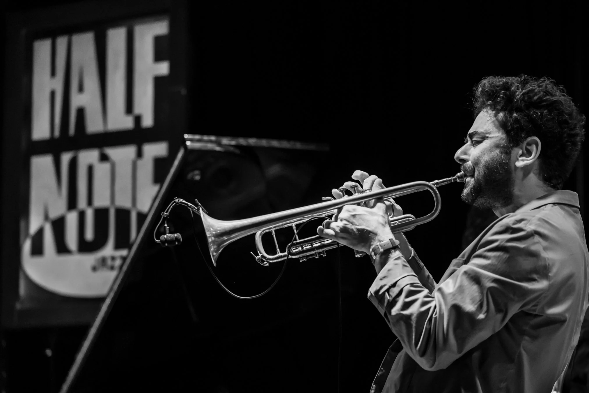  Andreas Polyzogopoulos electric 4ET, 30 October 2025 at Hand Note Jazz Club, Athens.   Andreas Polyzogopoulos, trumpet  Yiannis Papadopoulos, keyboards  George Constantinou, electric bass  Panagiotis Kostopoulos, drums 