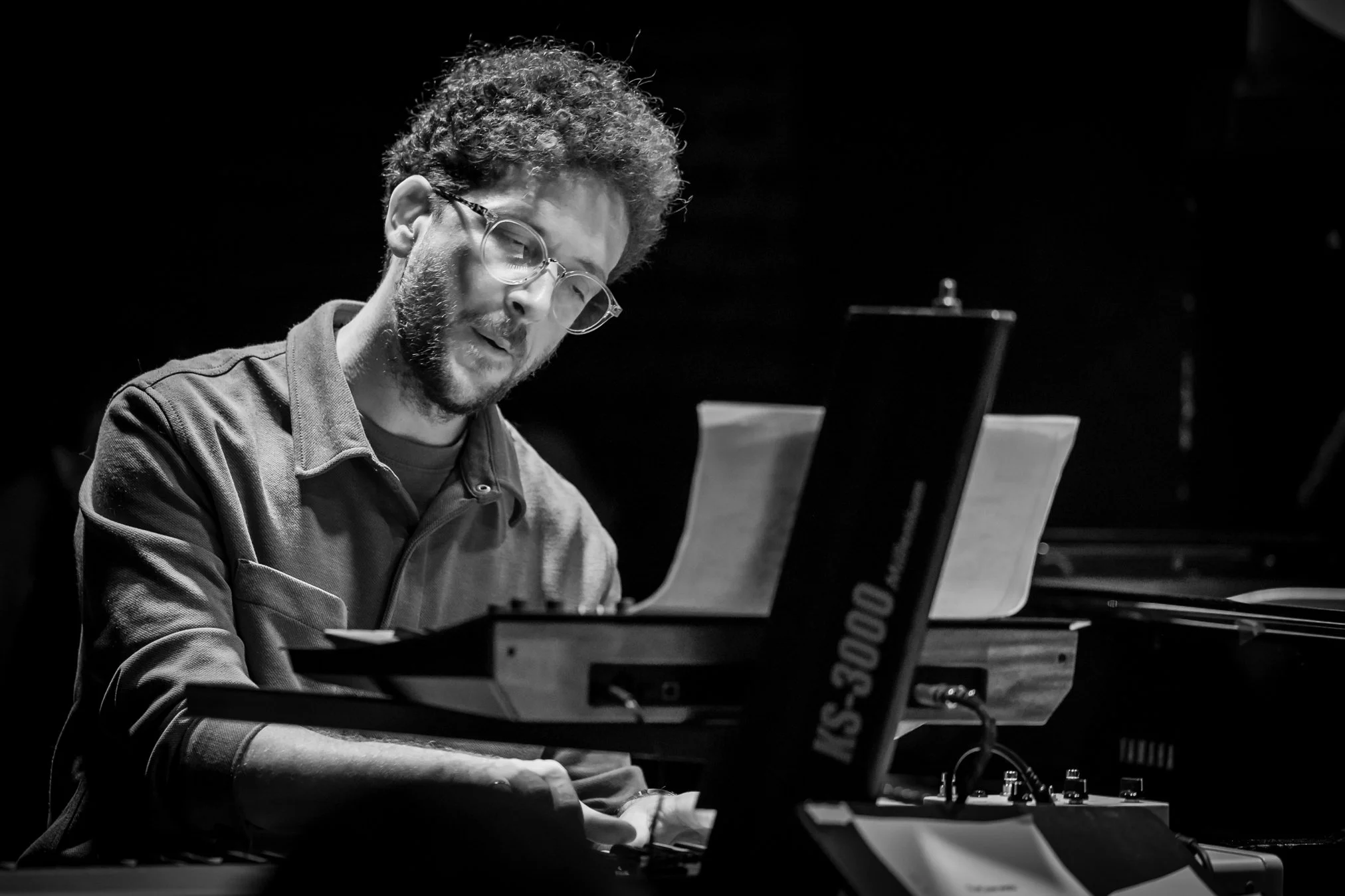  Andreas Polyzogopoulos electric 4ET, 30 October 2025 at Hand Note Jazz Club, Athens.   Andreas Polyzogopoulos, trumpet  Yiannis Papadopoulos, keyboards  George Constantinou, electric bass  Panagiotis Kostopoulos, drums 