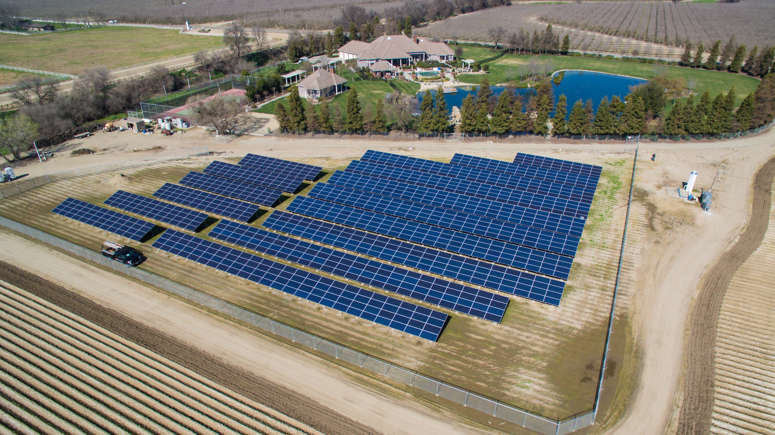 Jack DeJong Dairy Pacific Solar Installation