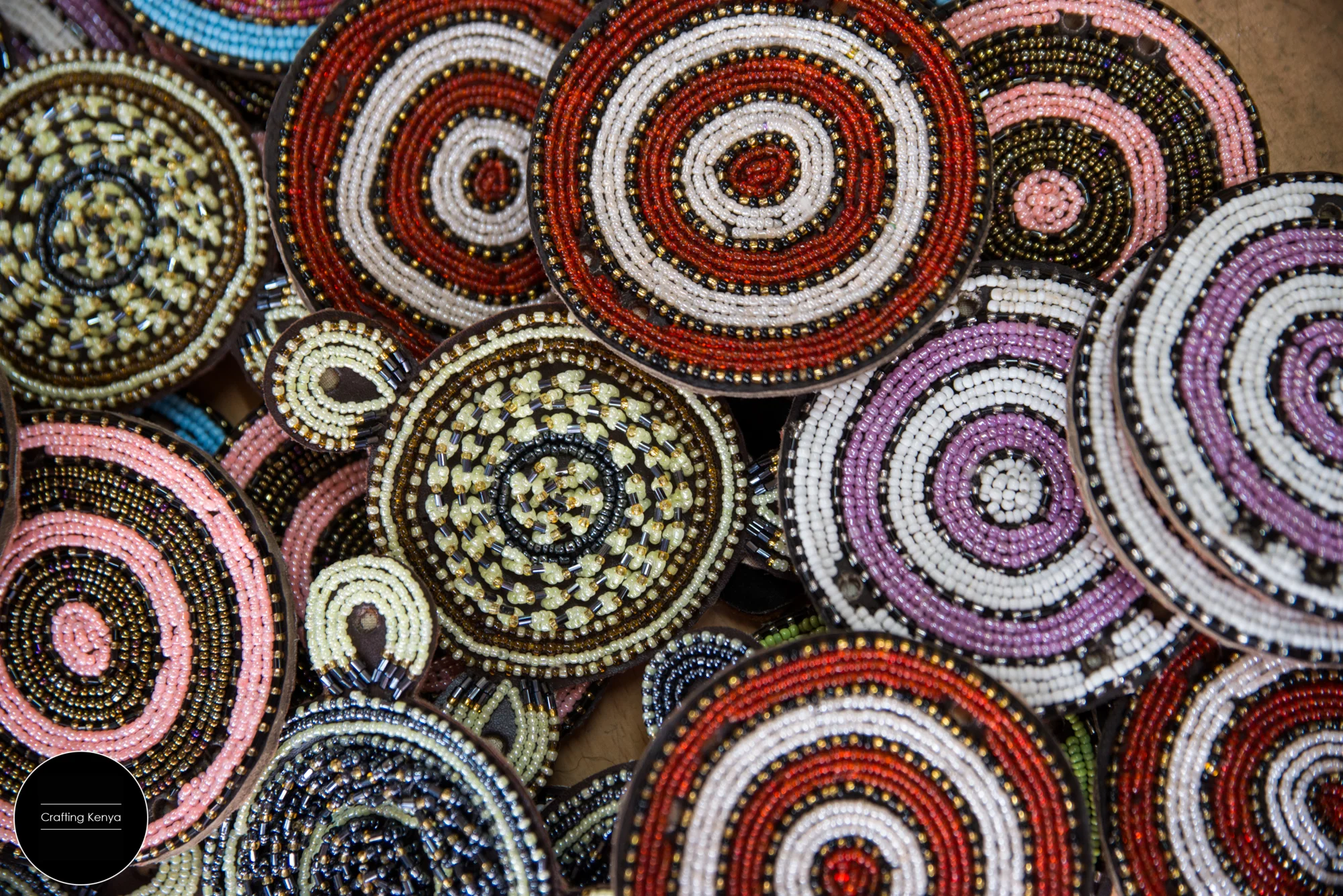 Beaded leather sandal straps