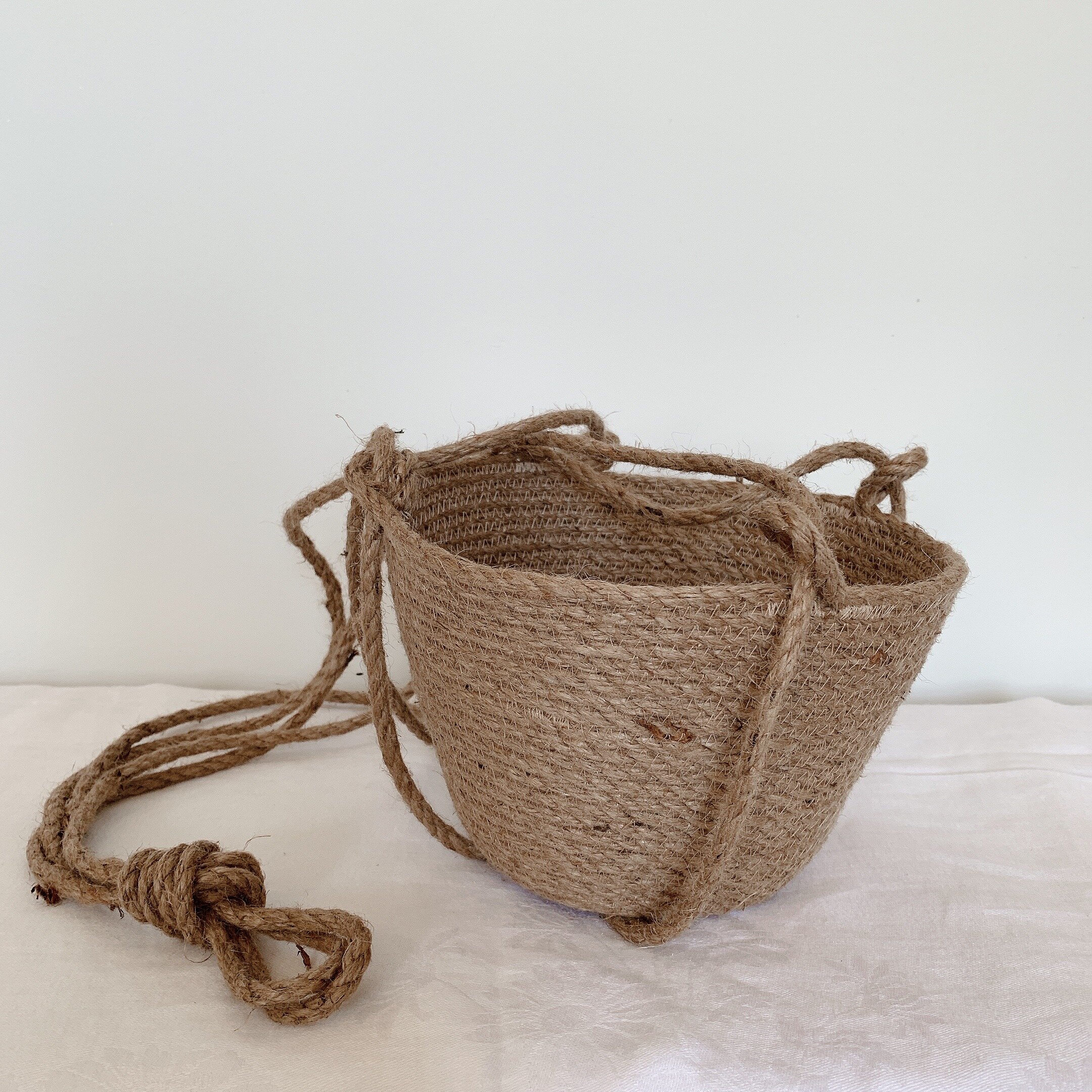 Jute Rope Hanging Planter — APPRVL NYC Custom Chainstitch Embroidery ...