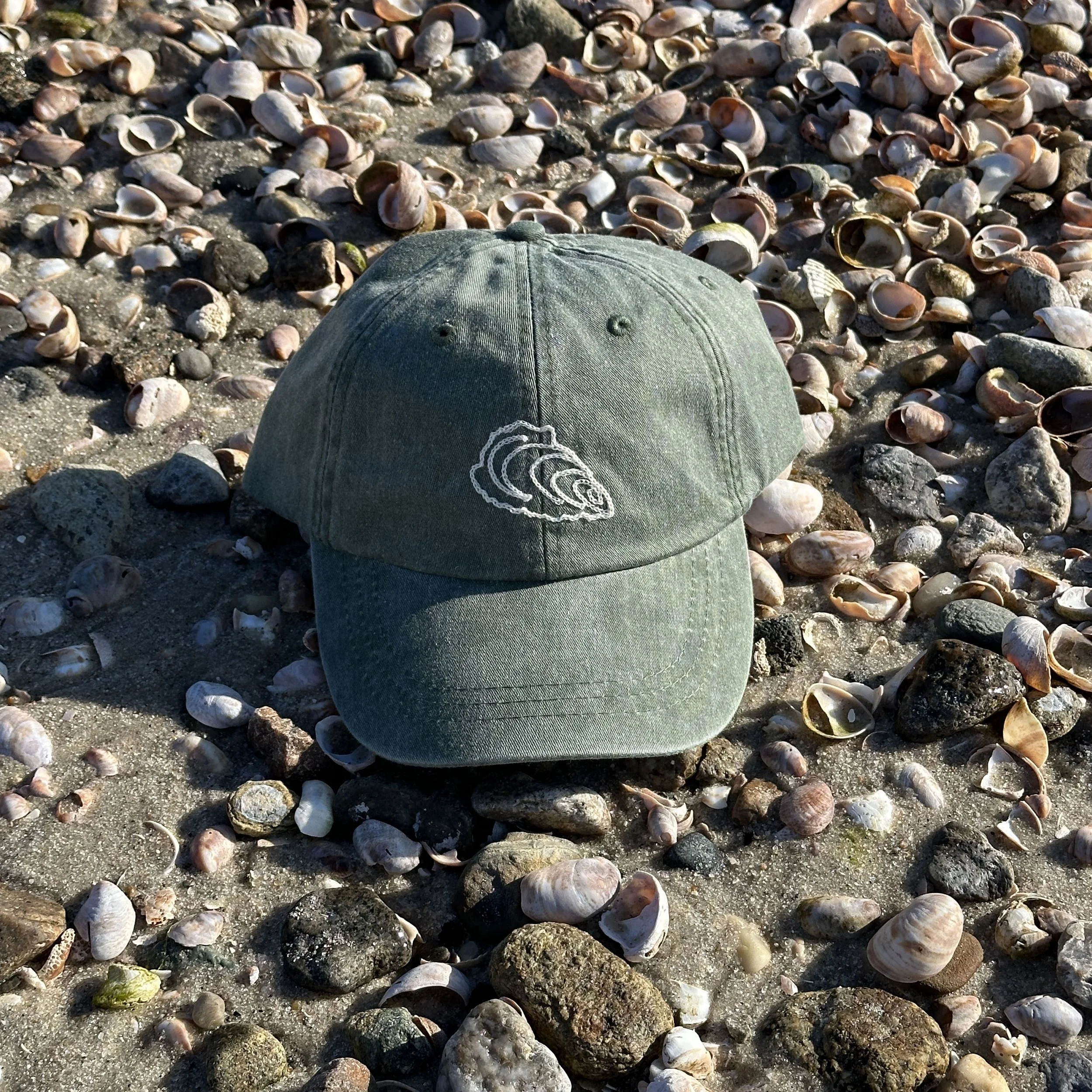 green embroidered shell hat.JPG