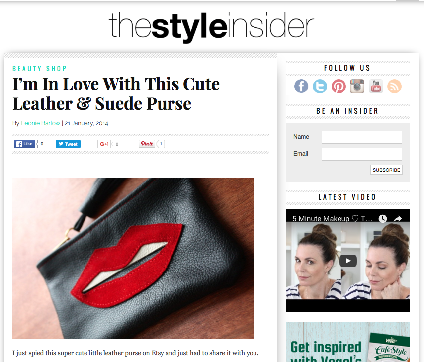 I’m In Love With This Cute Leather & Suede Purse