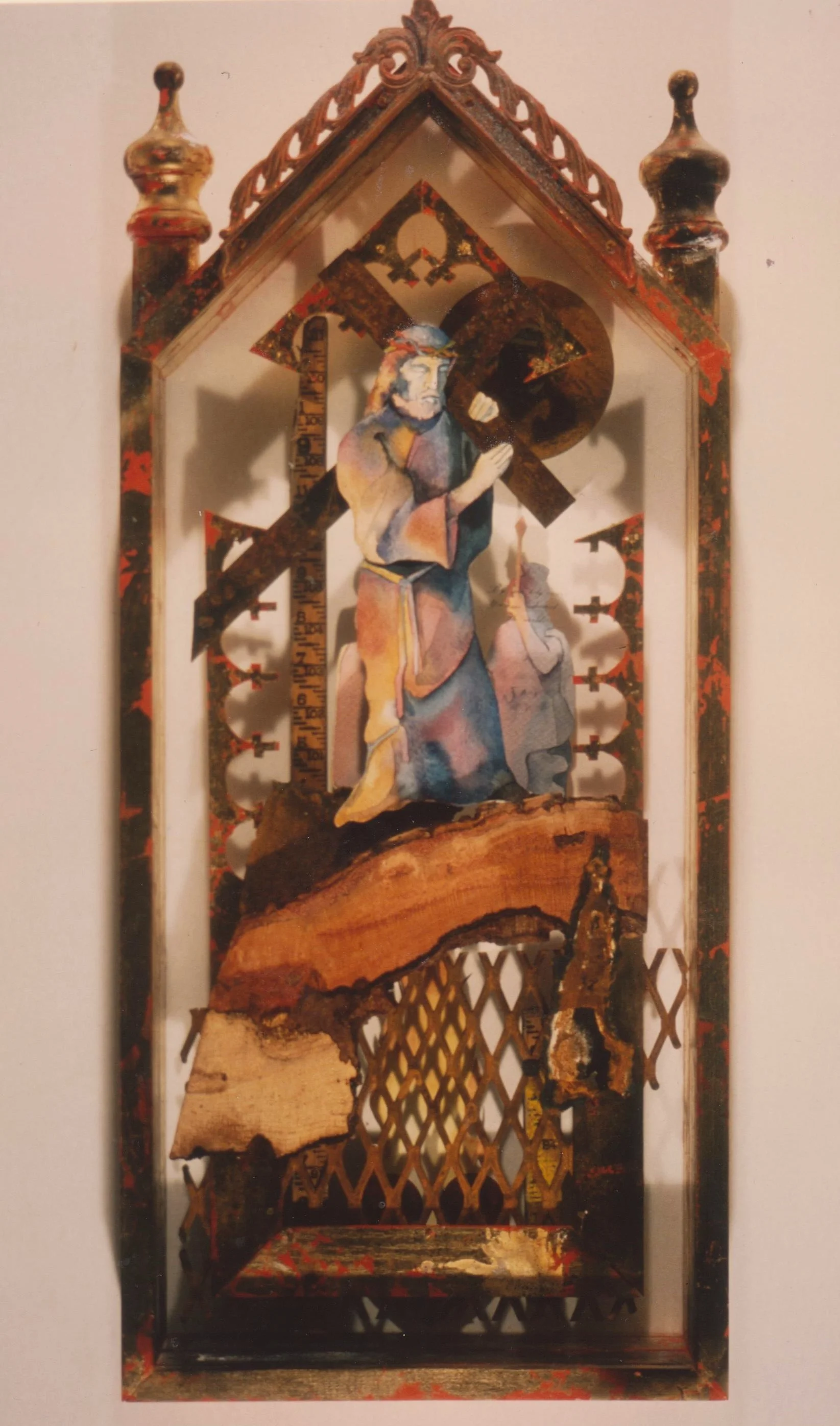 2nd station; Christ picks up the cross
