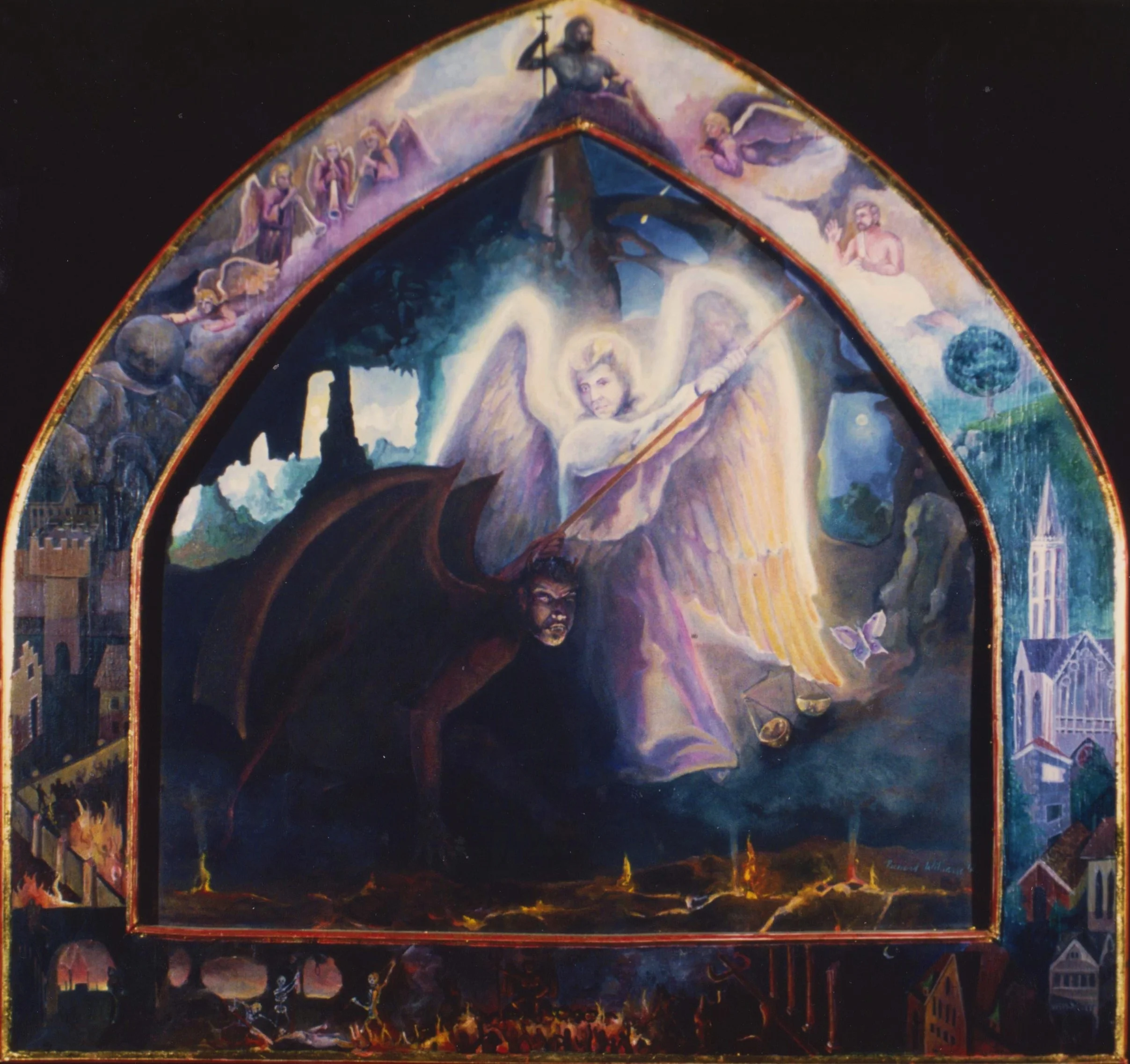 St. Michael casting Lucifer into Hell