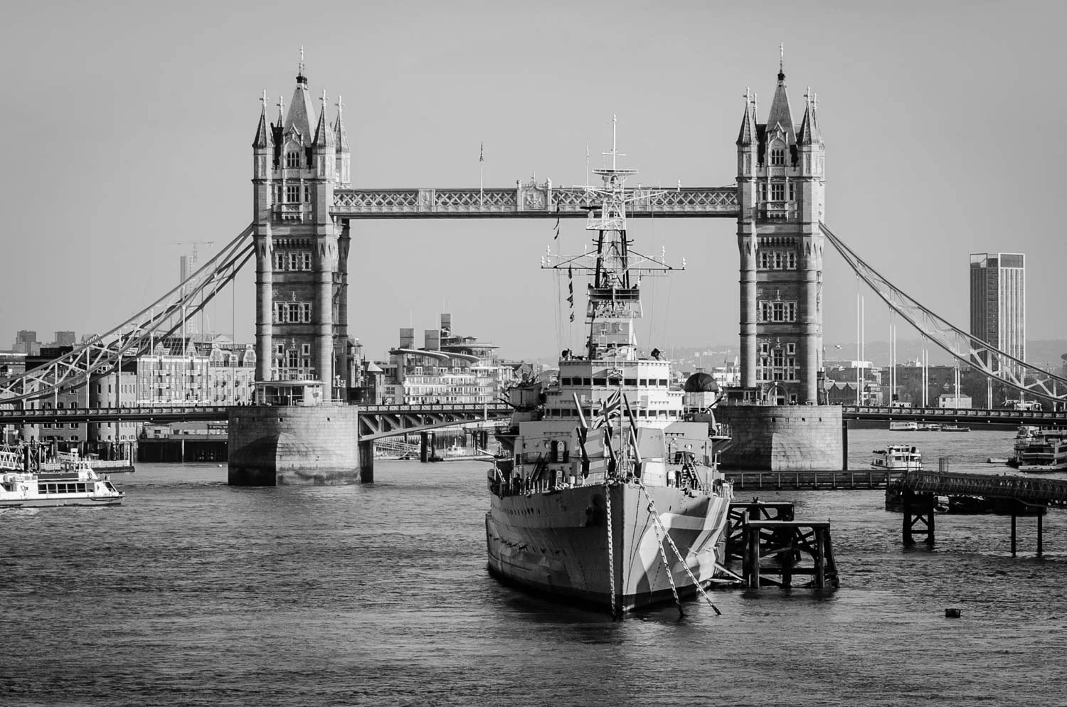 HMS Belfast and Tower Bridge