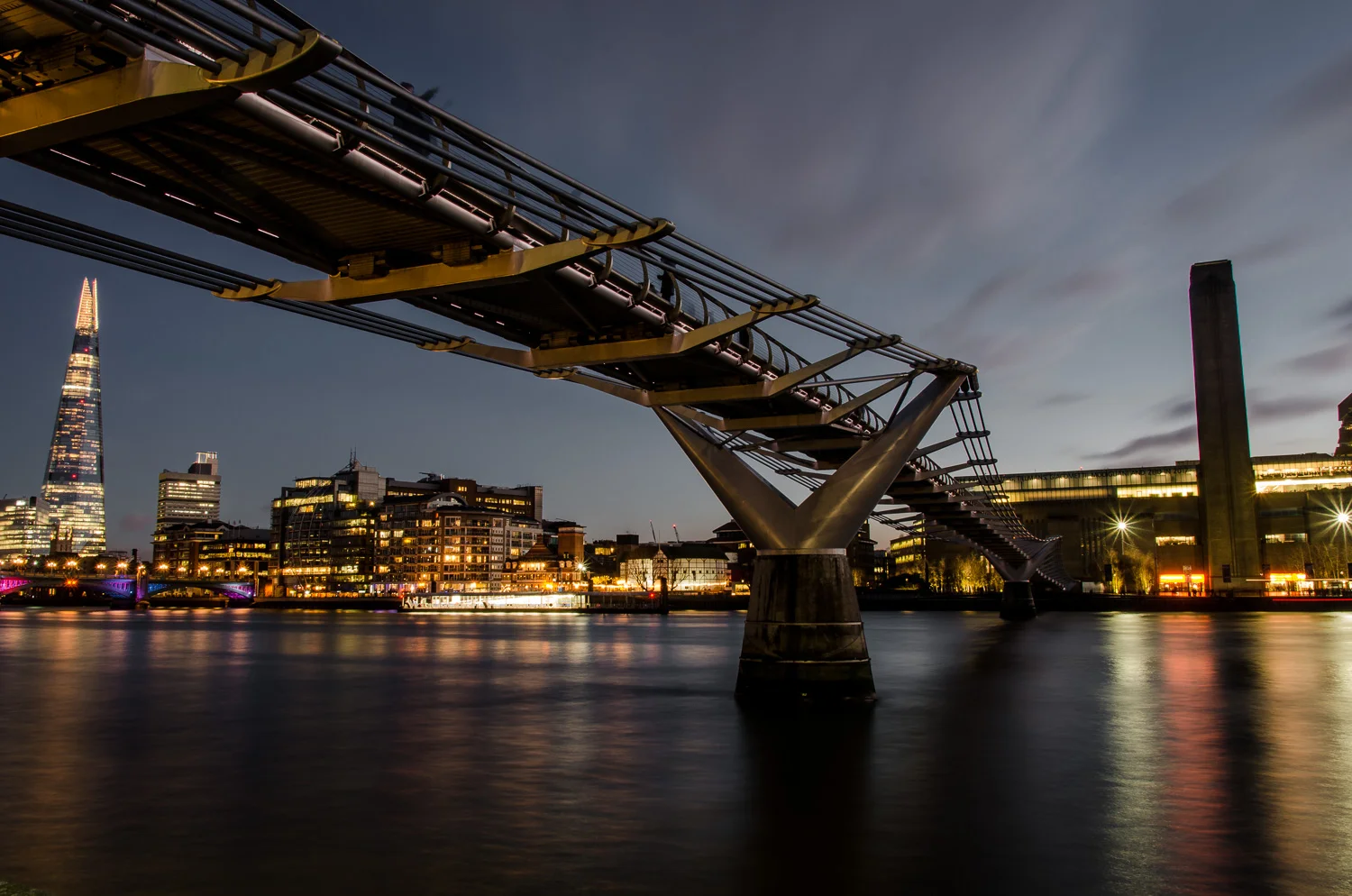 The Shard, Millenium Bridge and Tate Modern