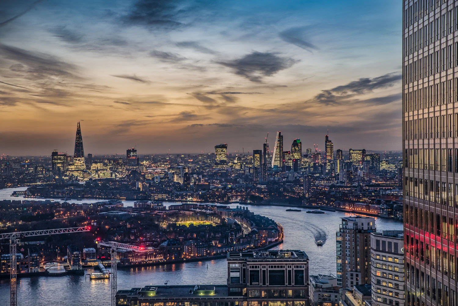 The City of London (from Canary Wharf)