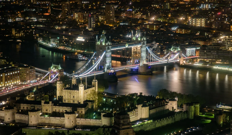 Tower Bridge long exposure from The Gherkin