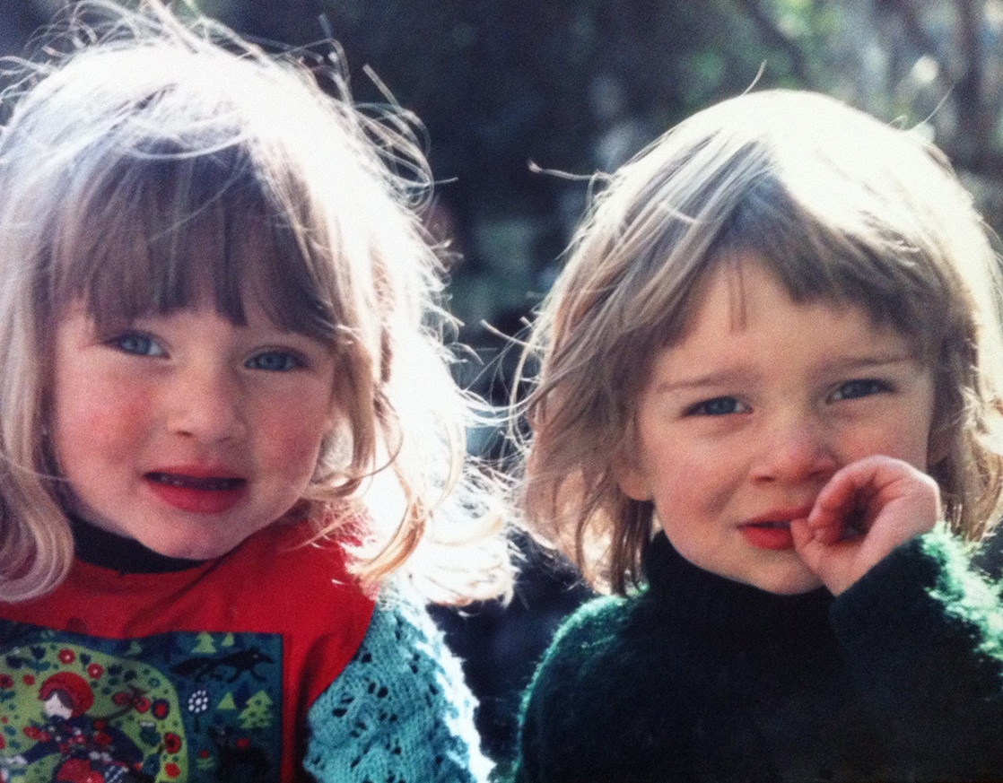 1970. Oxford. Me and my sister