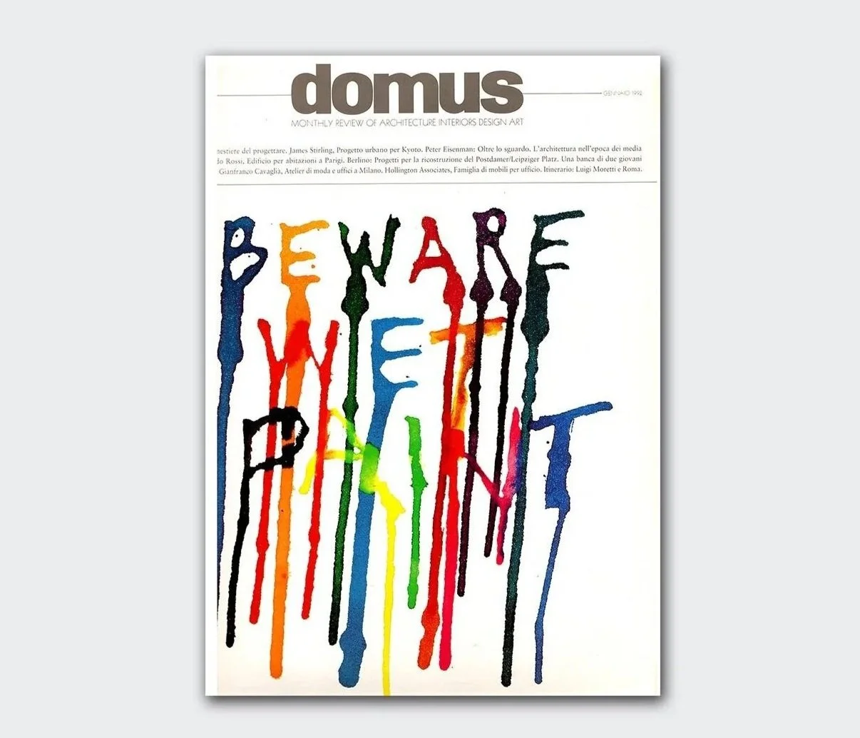 1992. My work in Domus