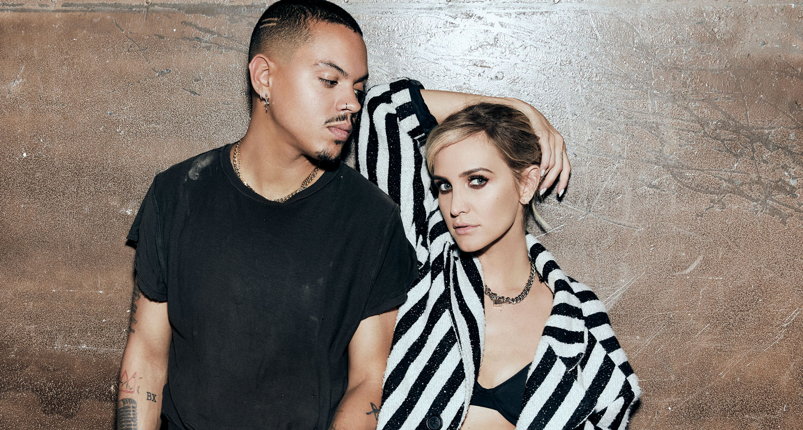 Evan Ross + Ashlee Simpson