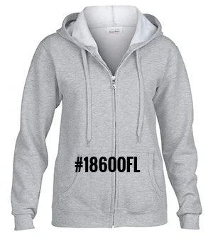 #G18600FL Gildan Heavy Blend Ladies Full Zip Hooded Sweatshirt (sport Grey)