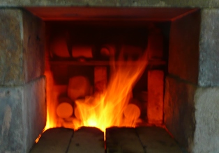Wood kiln fire box