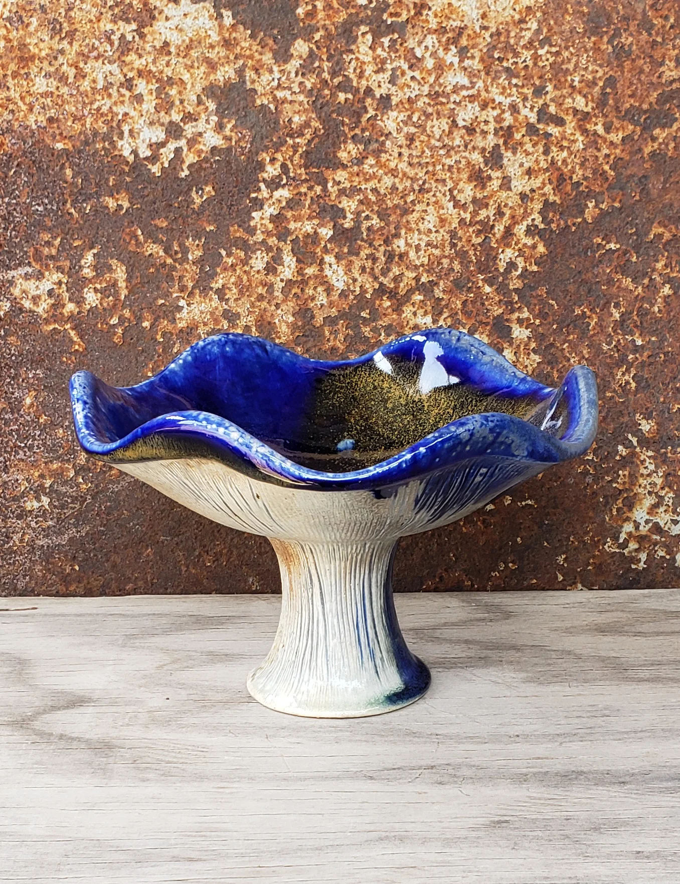 My black glaze sure turned BLUE!
