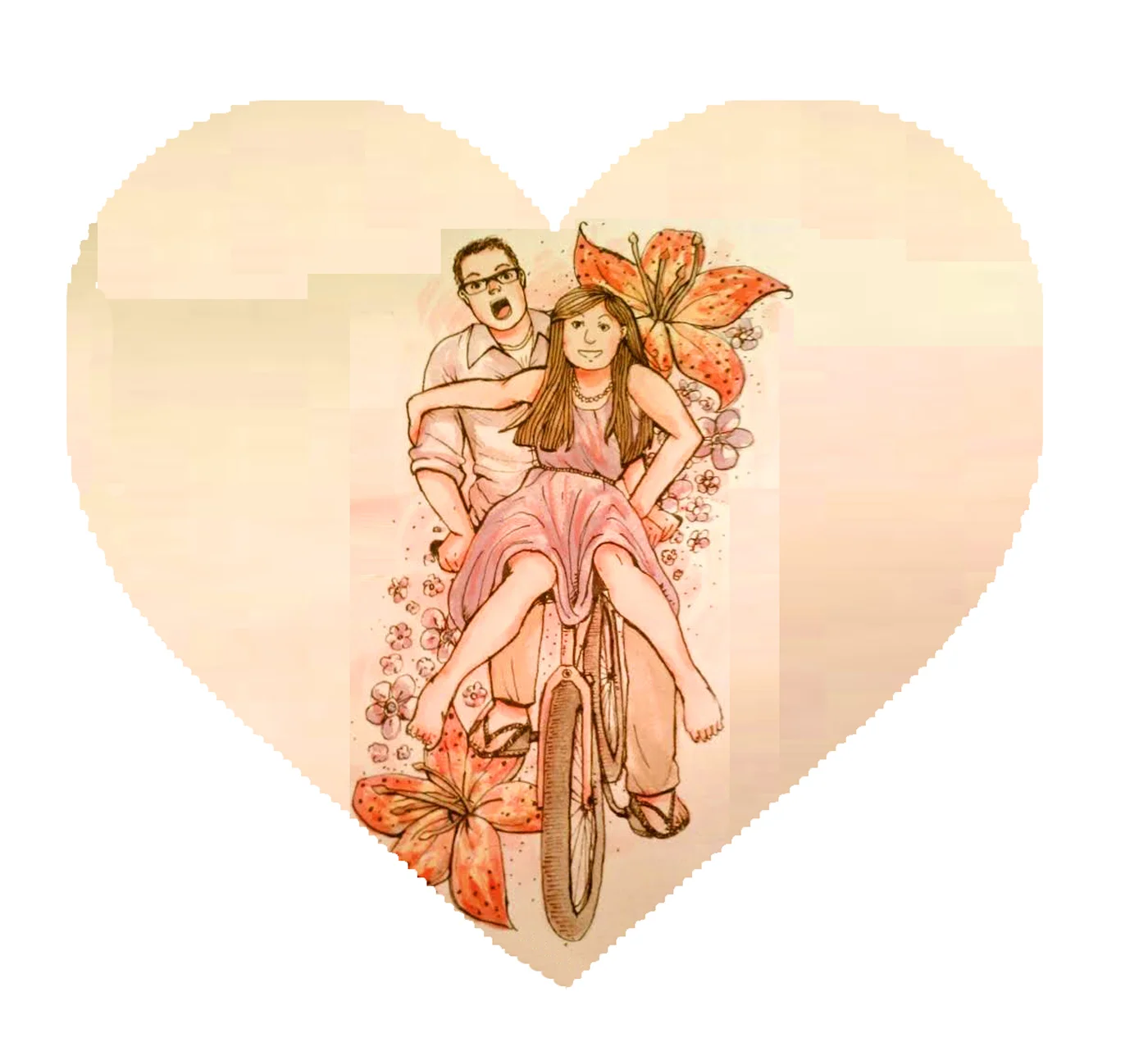 Special thanks to Jessica Martin for this awesome drawing. She created this as a wedding gift for us in 2012. 