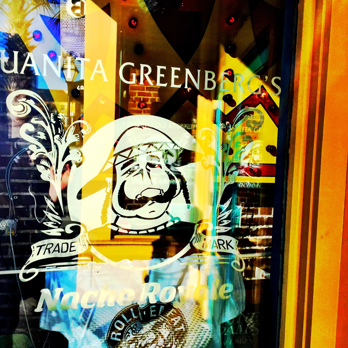 White graphics on glass just seems to work every time. I have heard that Juanita's has the best chips, salsa and Margaritas. Wait.....that's every Mexican restaurant.
