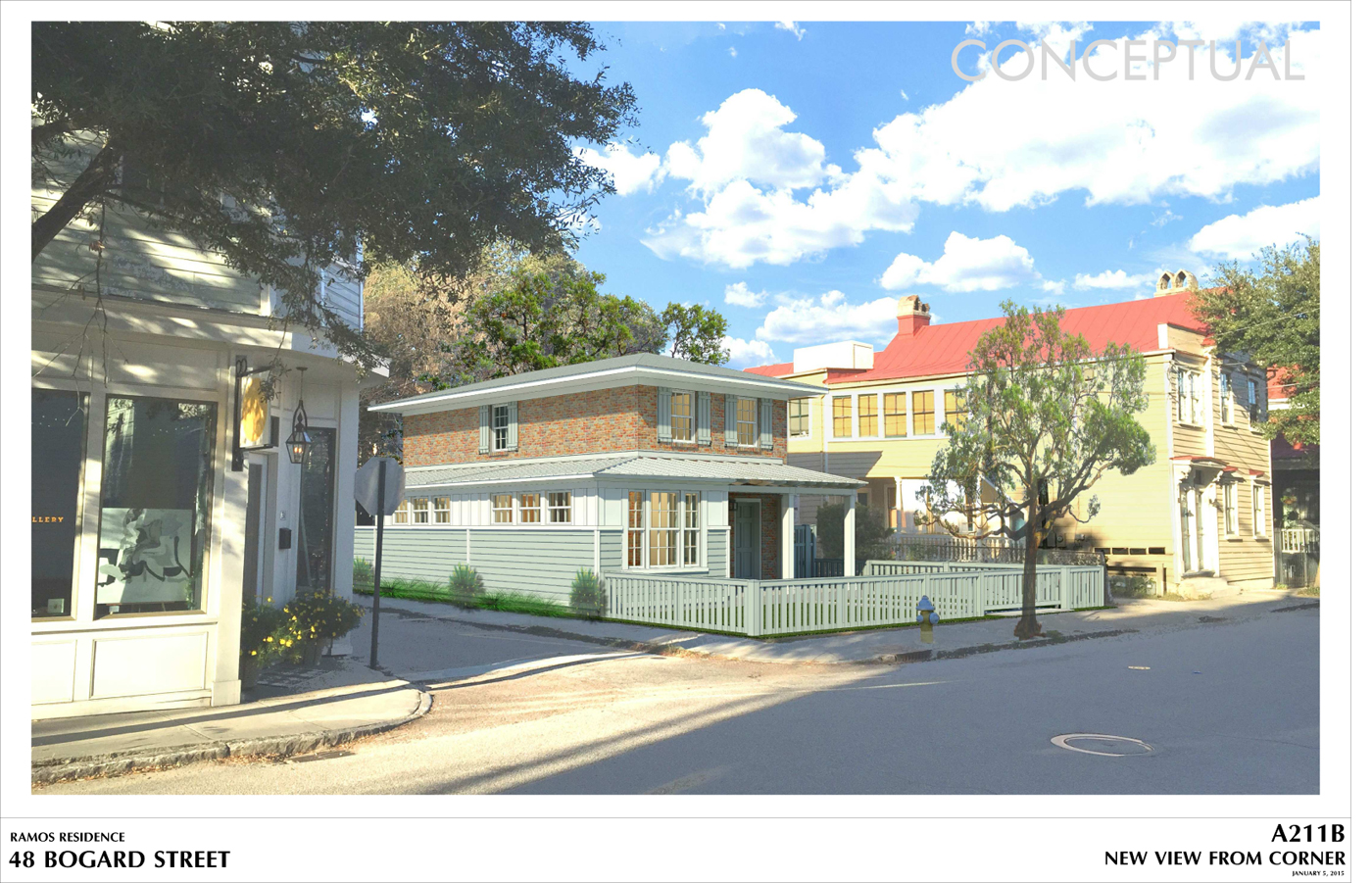 Although zoning is not about aesthetics. I included some nice renderings of the design to help sweeten the deal.